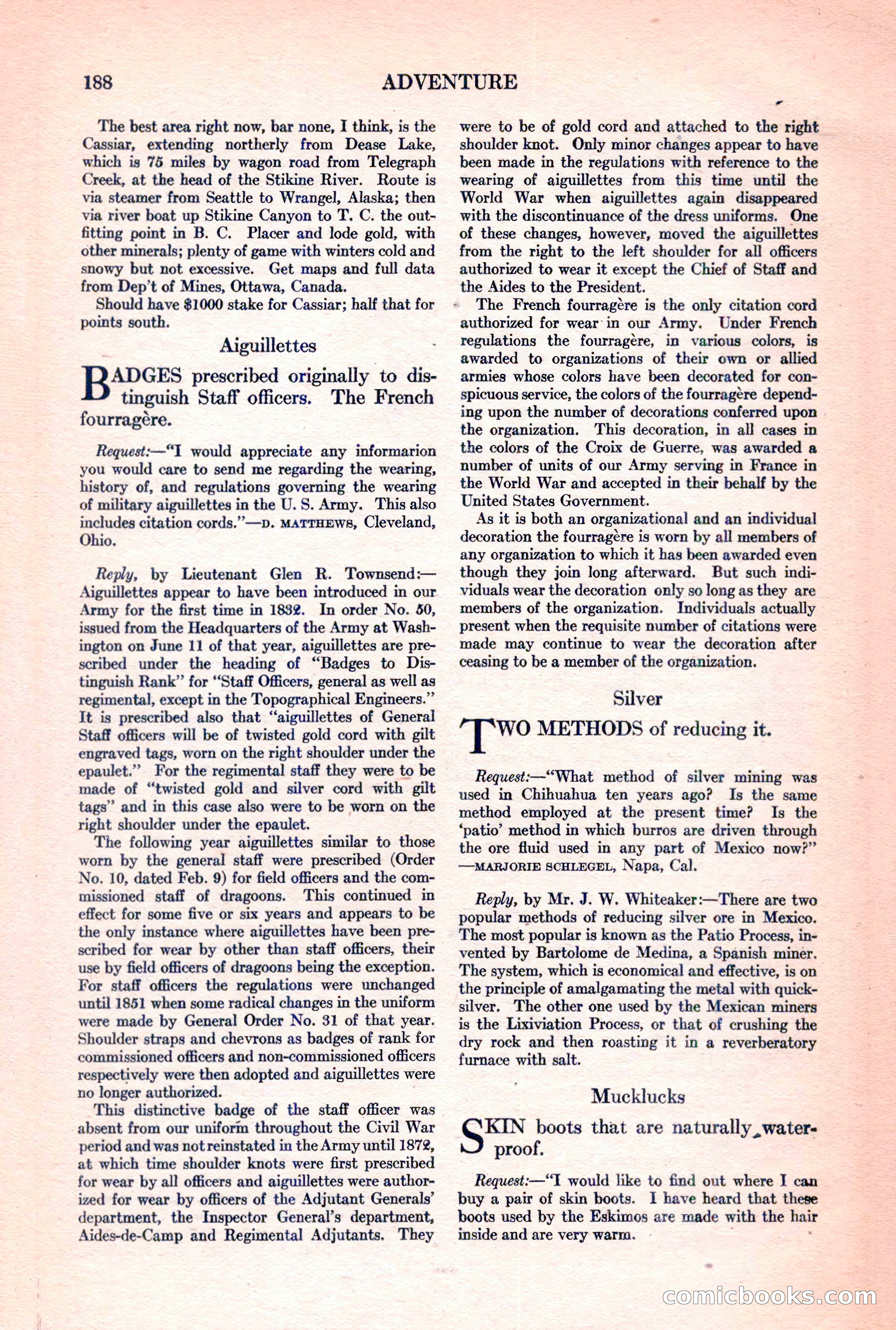 Adventure Magazine, March 15, 1928 — page 190 of 196
