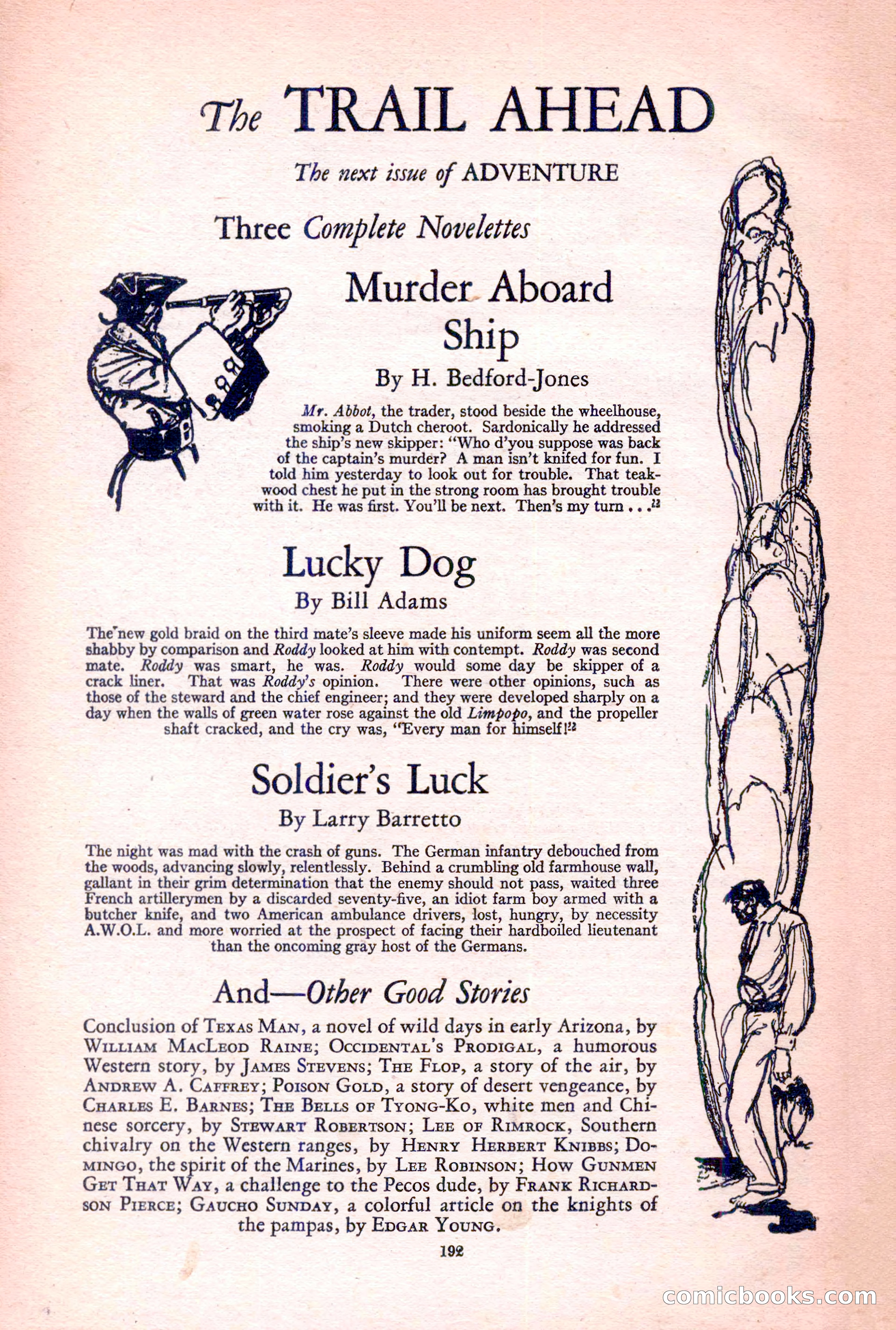 Adventure Magazine, March 15, 1928 — page 194 of 196
