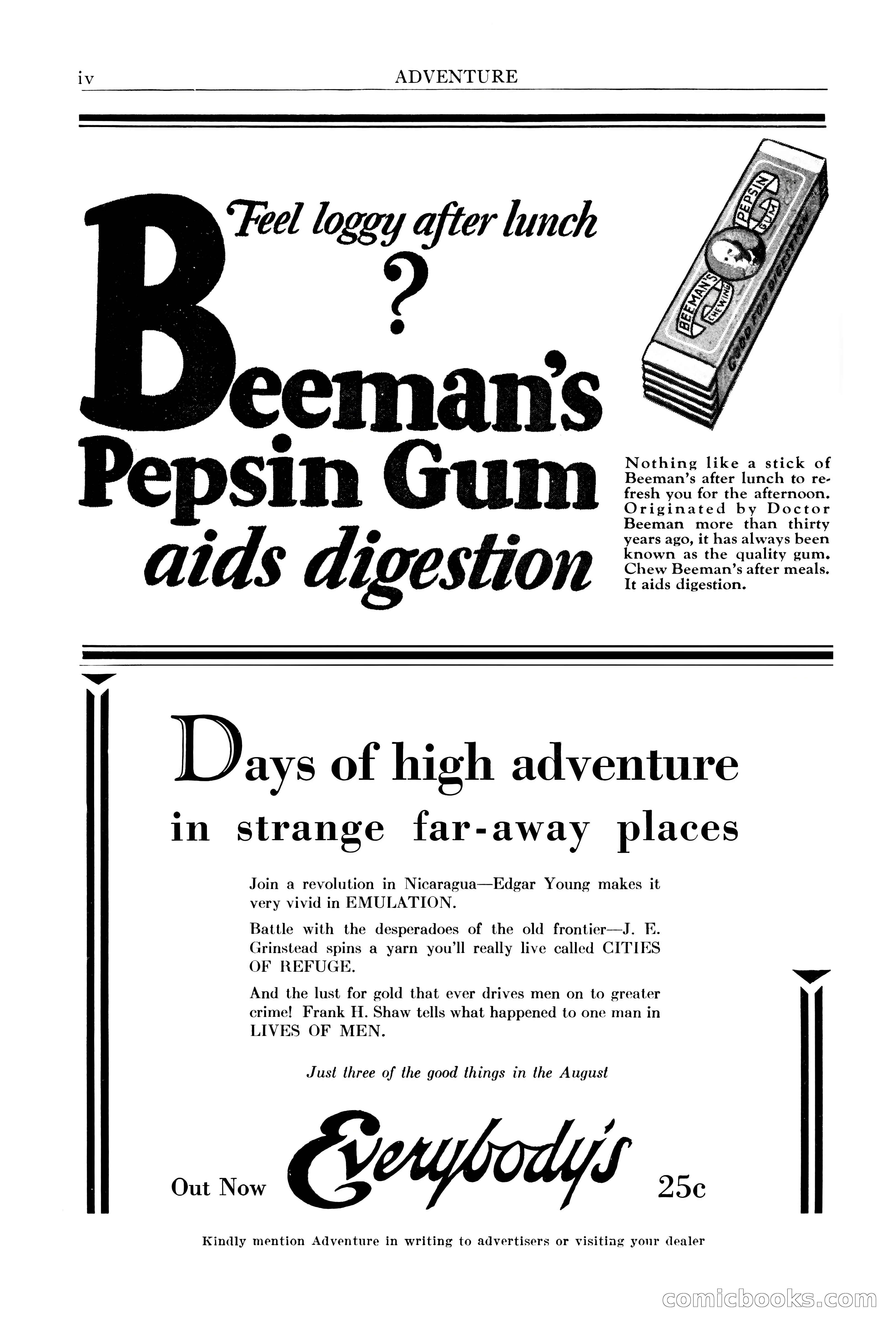 Adventure Magazine, August 1st, 1928 — page 6 of 204