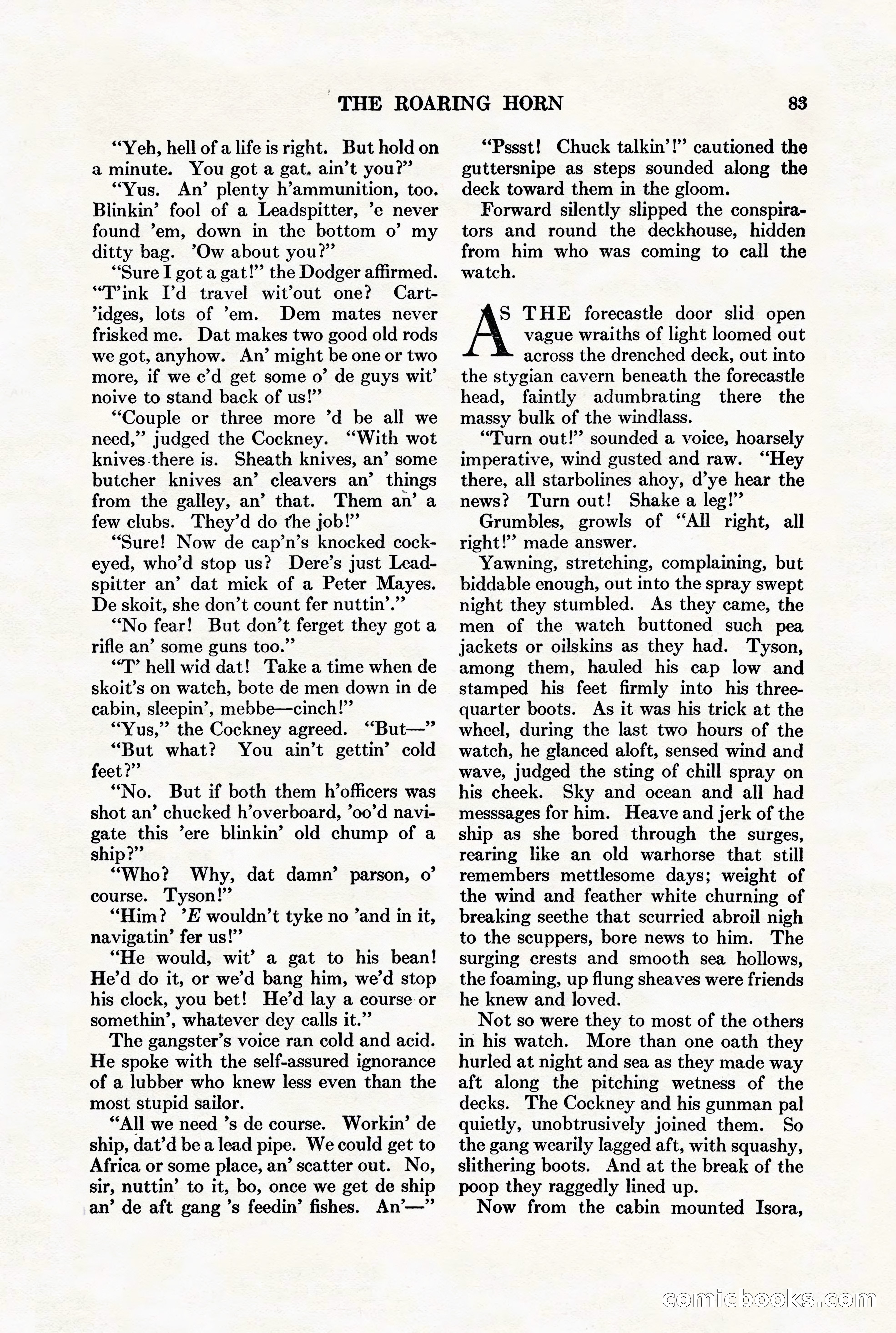 Adventure Magazine, August 1st, 1928 — page 93 of 204