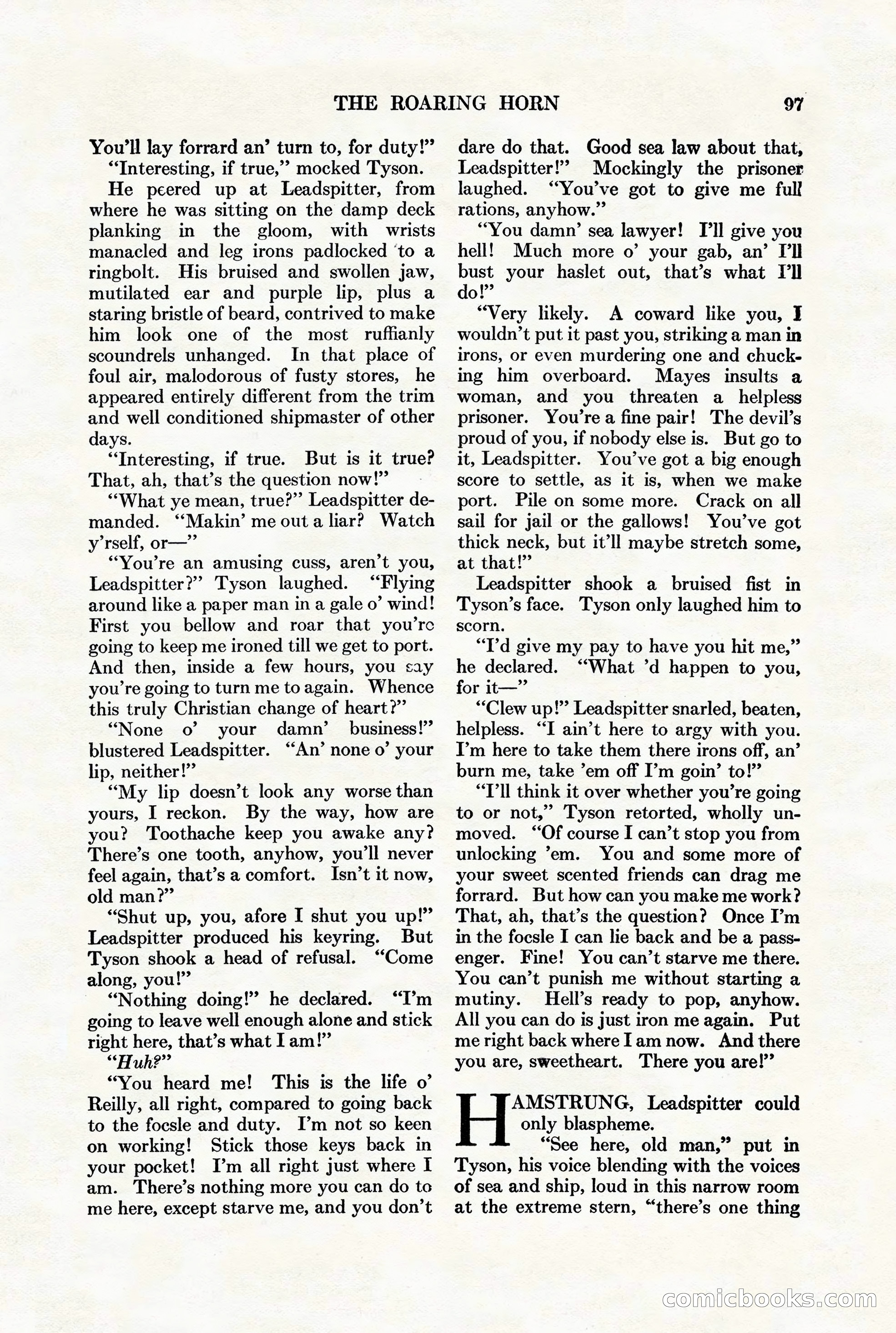 Adventure Magazine, August 1st, 1928 — page 107 of 204
