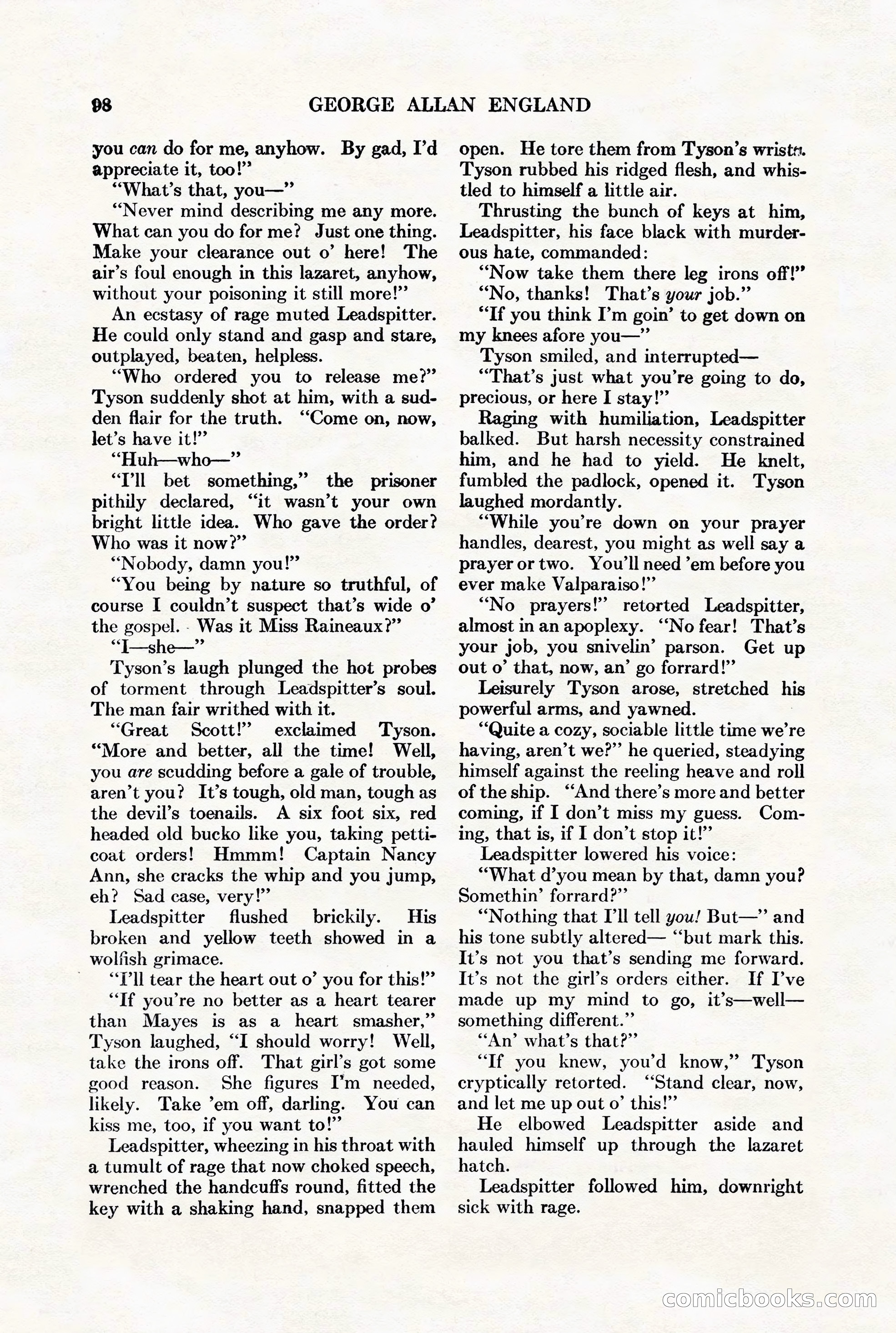 Adventure Magazine, August 1st, 1928 — page 108 of 204