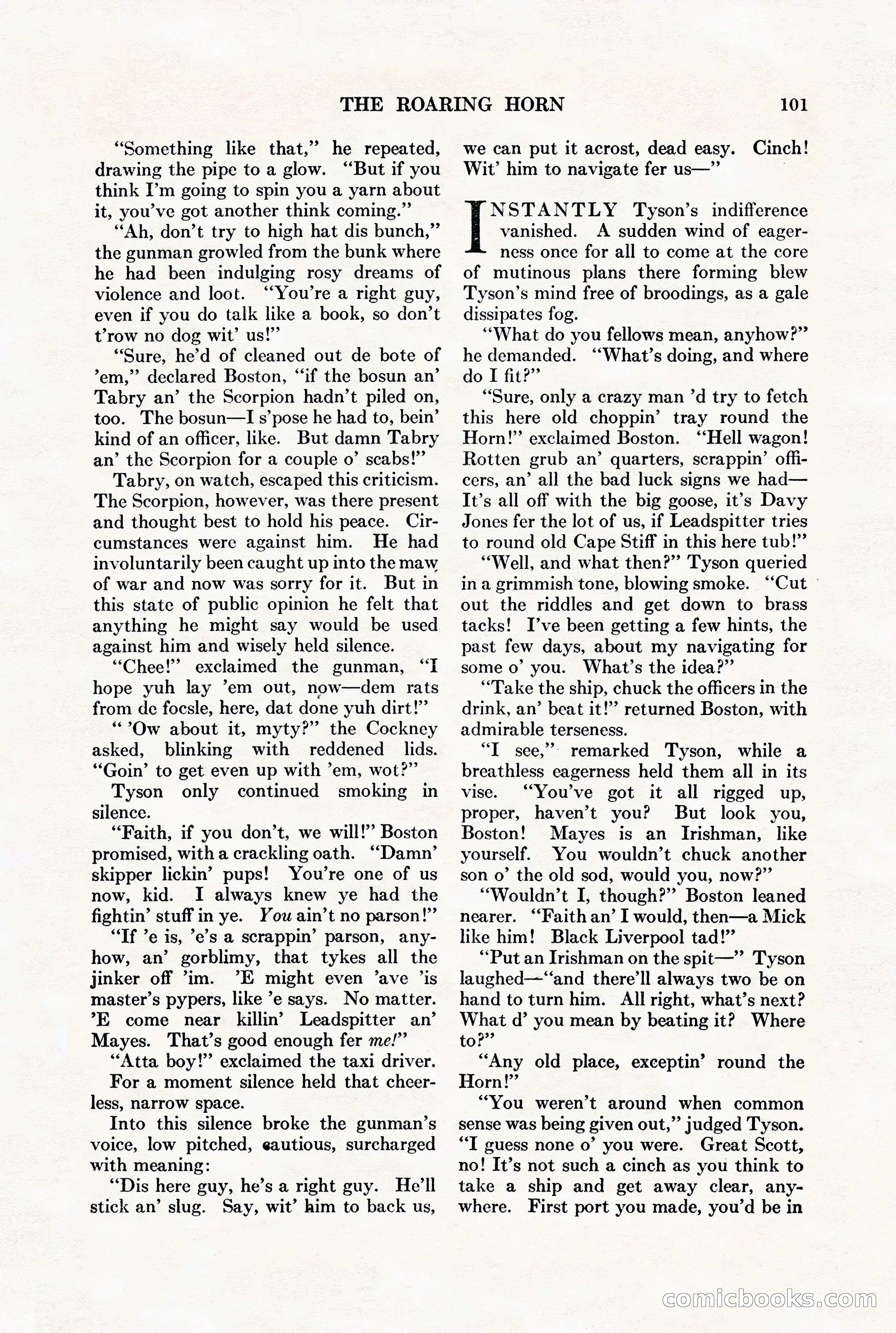 Adventure Magazine, August 1st, 1928 — page 111 of 204