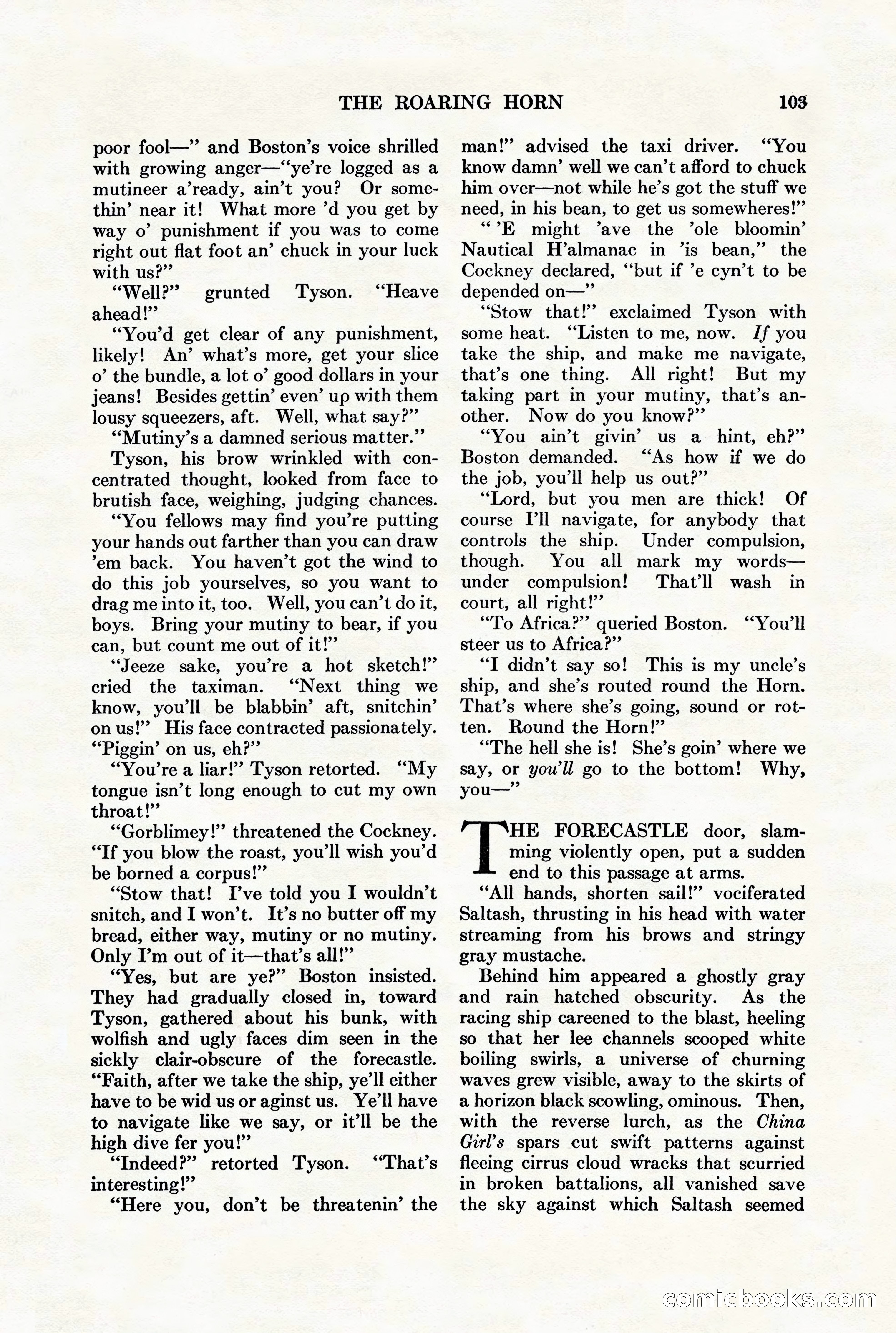 Adventure Magazine, August 1st, 1928 — page 113 of 204