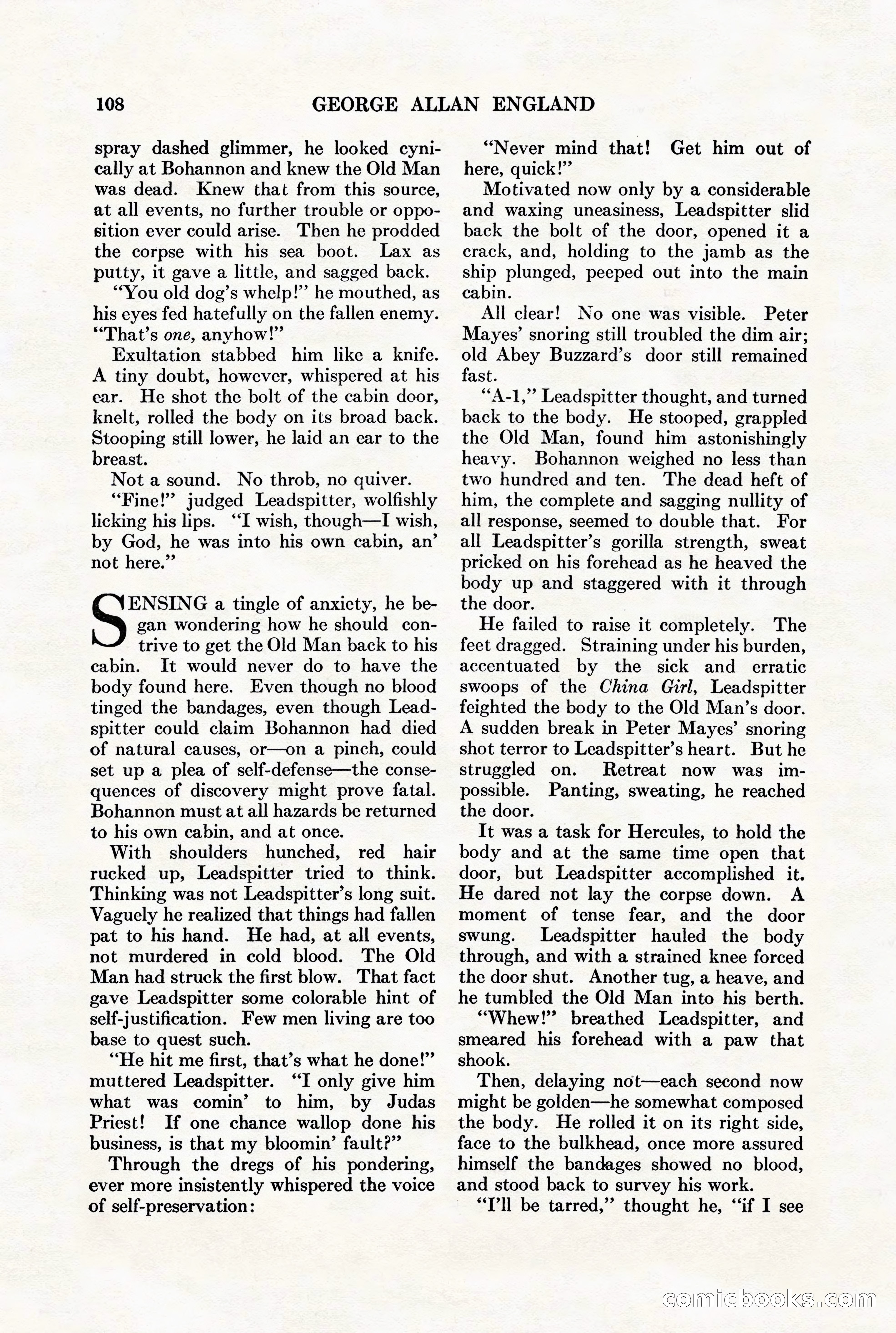 Adventure Magazine, August 1st, 1928 — page 118 of 204