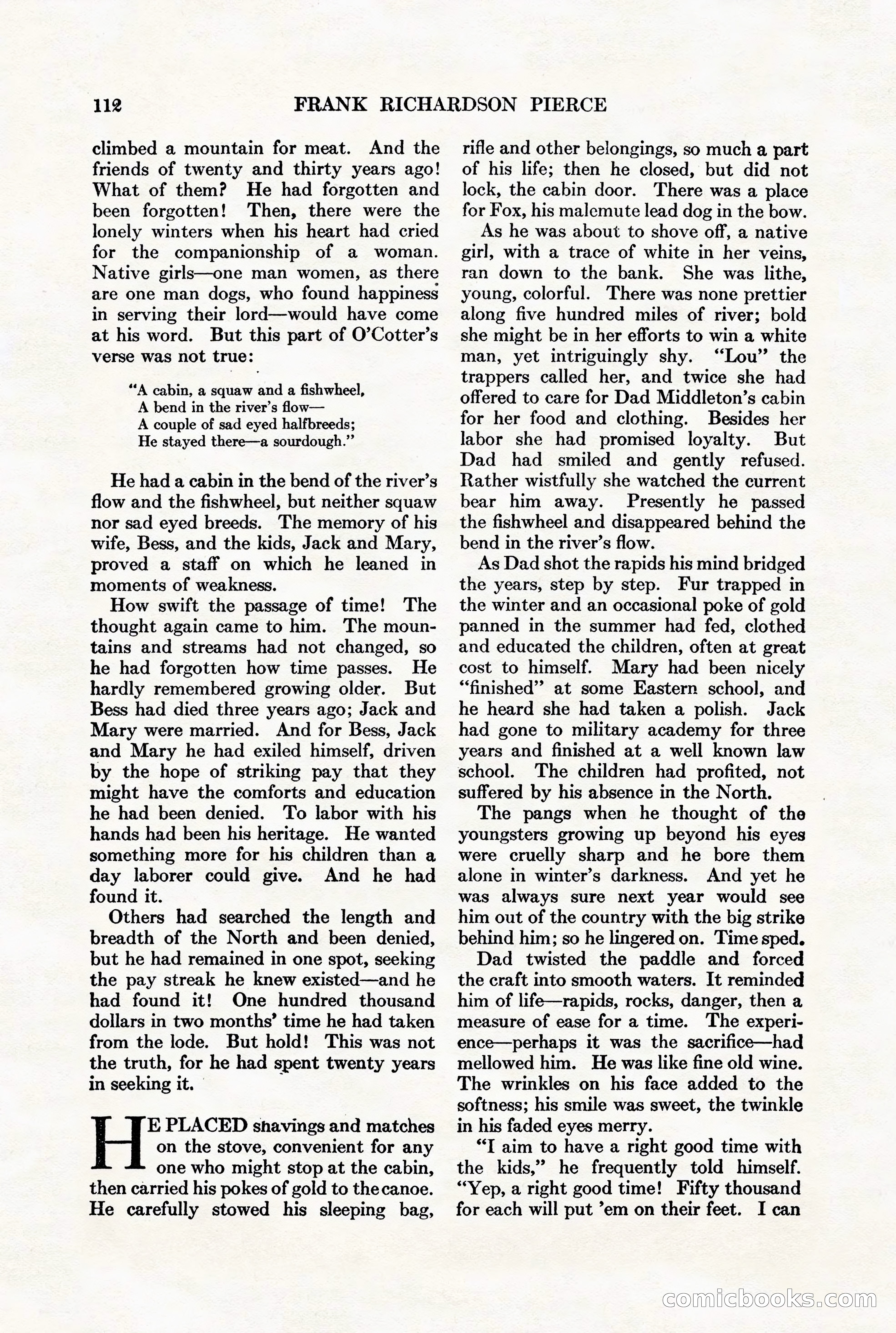 Adventure Magazine, August 1st, 1928 — page 122 of 204