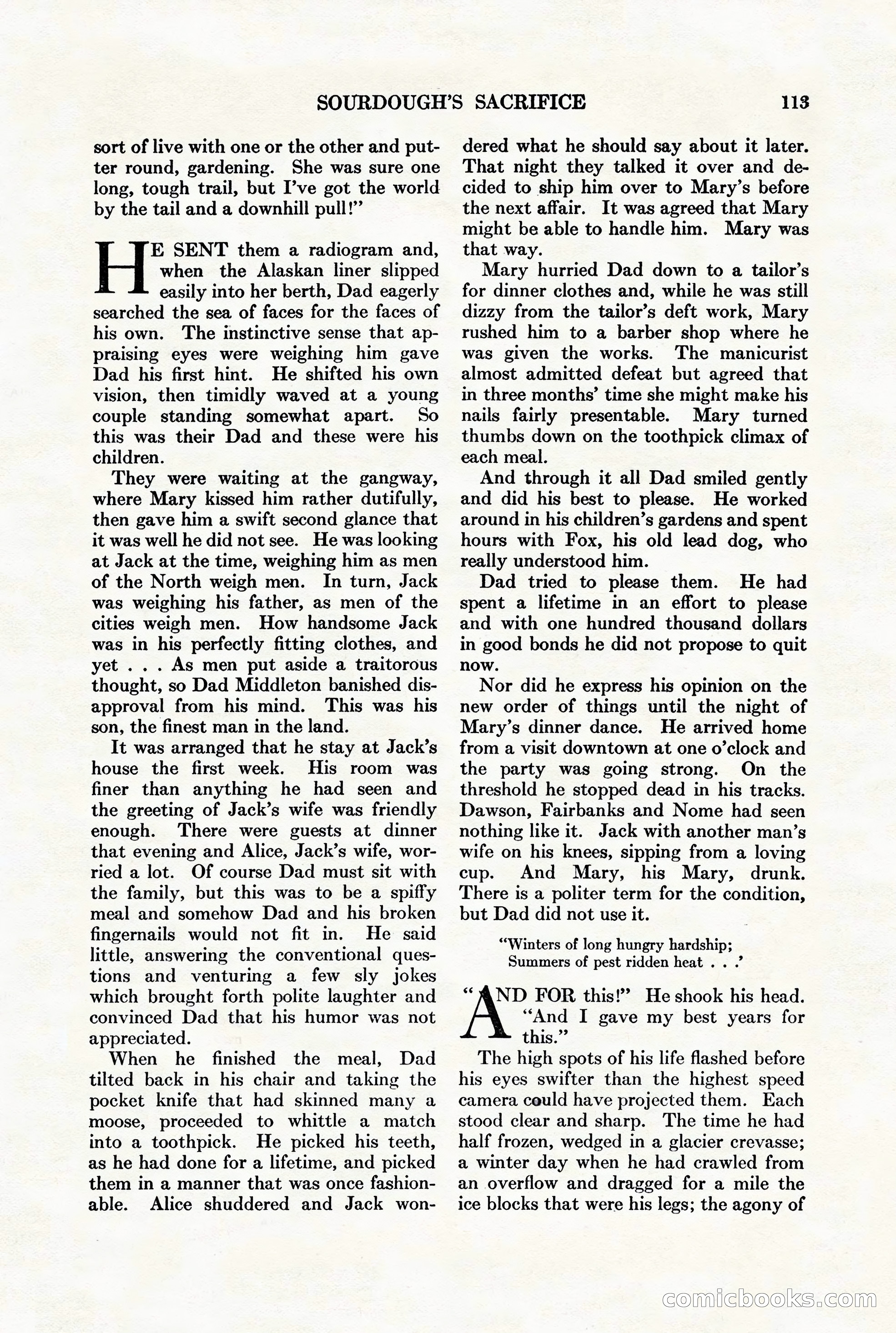 Adventure Magazine, August 1st, 1928 — page 123 of 204