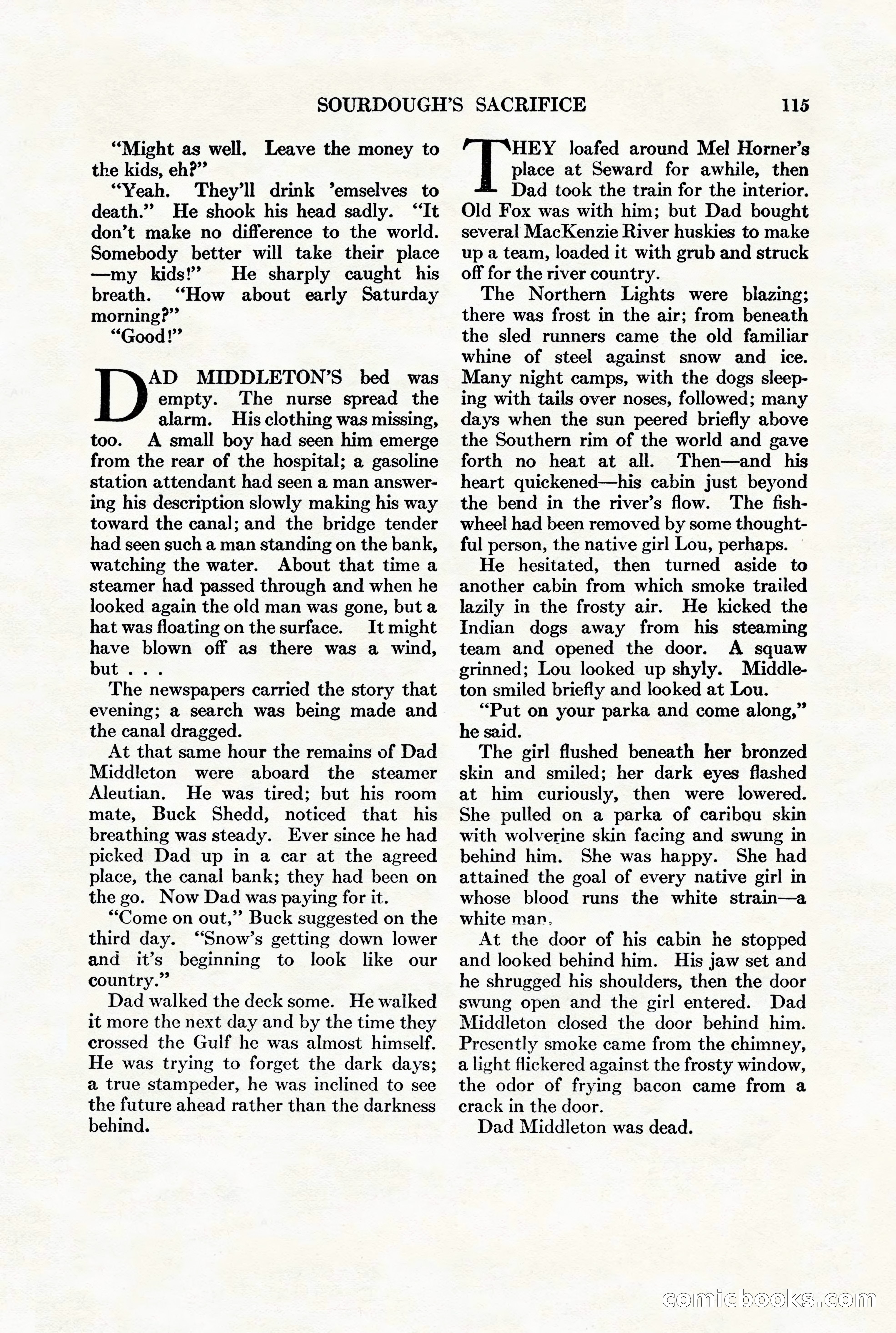 Adventure Magazine, August 1st, 1928 — page 125 of 204