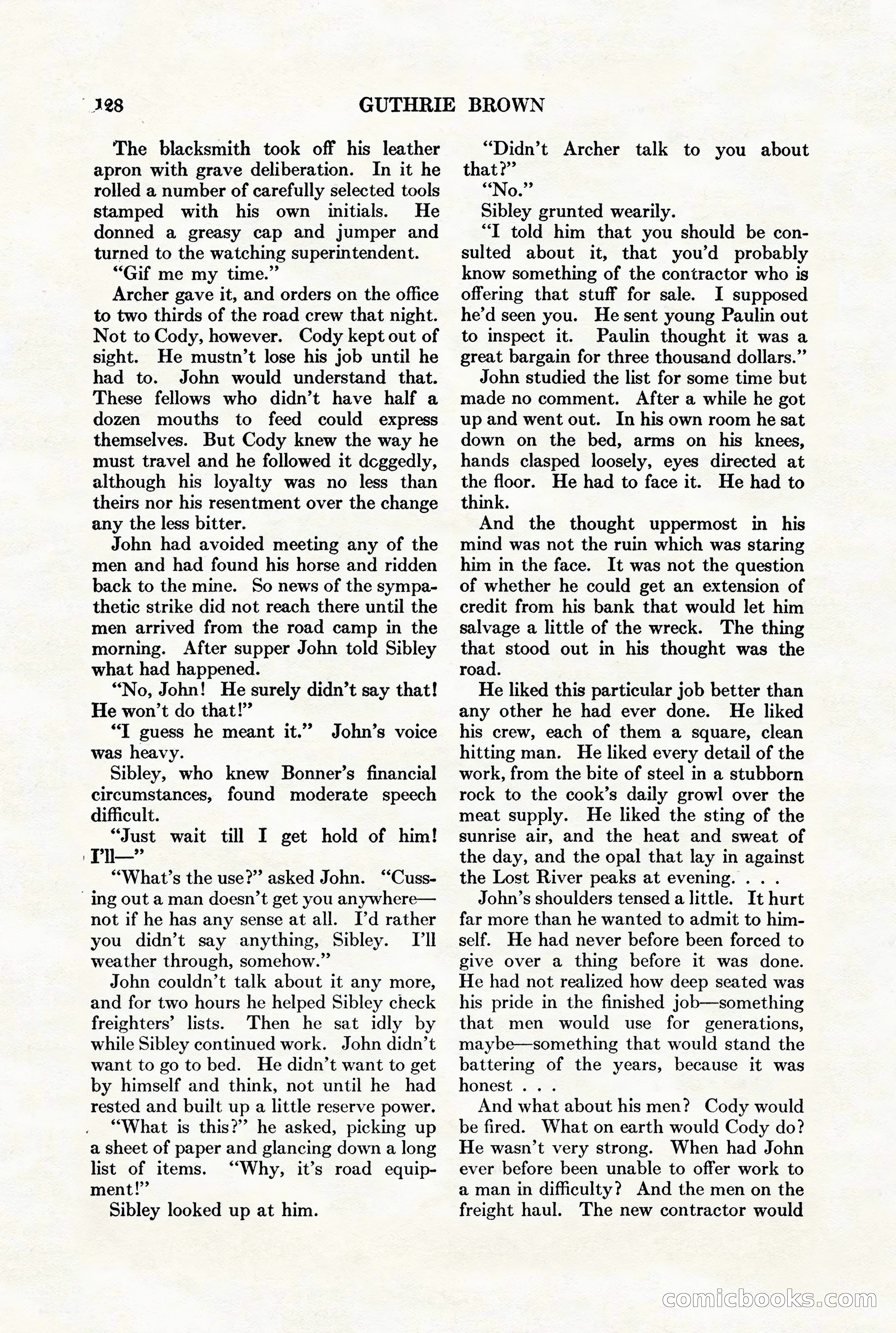 Adventure Magazine, August 1st, 1928 — page 138 of 204