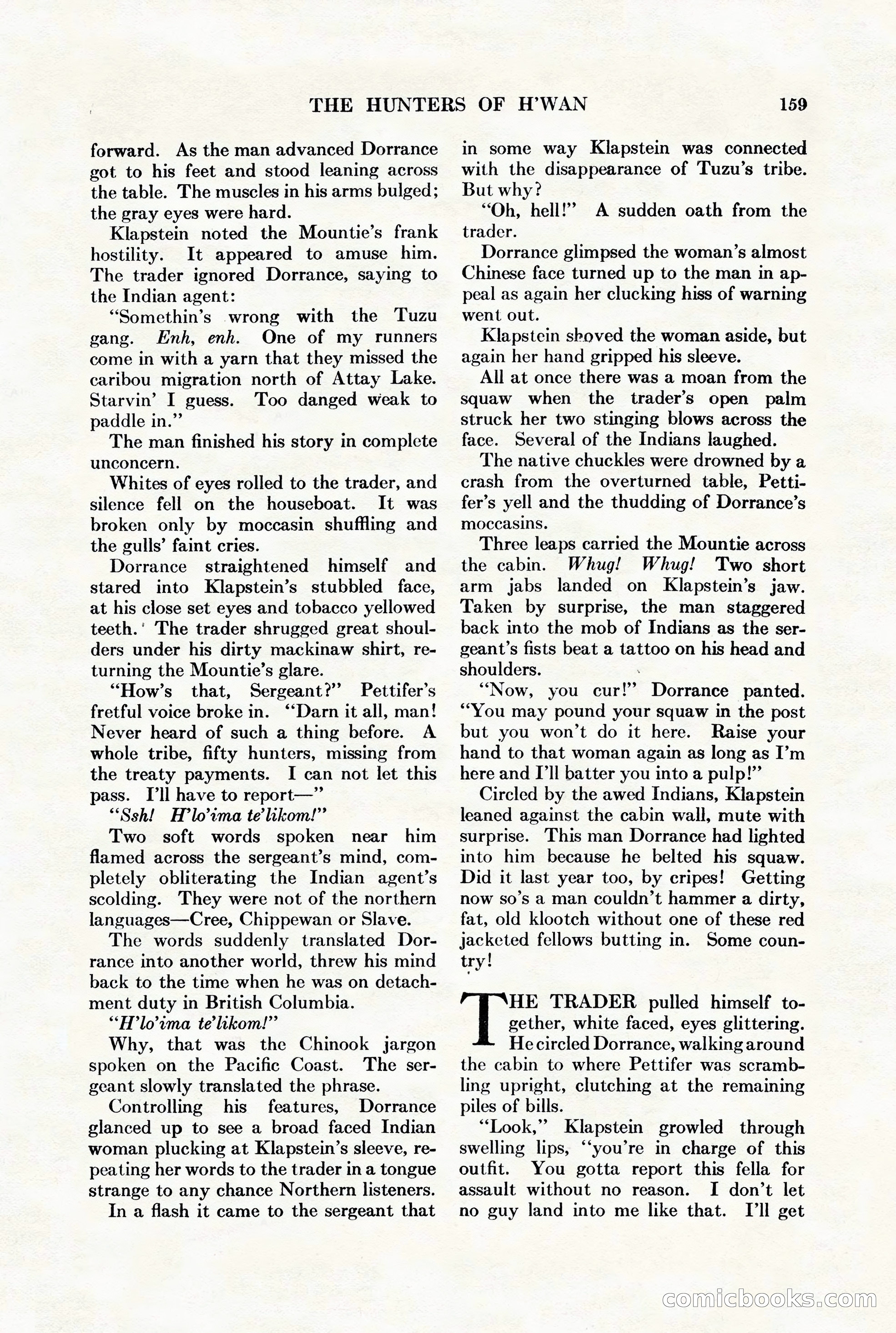 Adventure Magazine, August 1st, 1928 — page 169 of 204