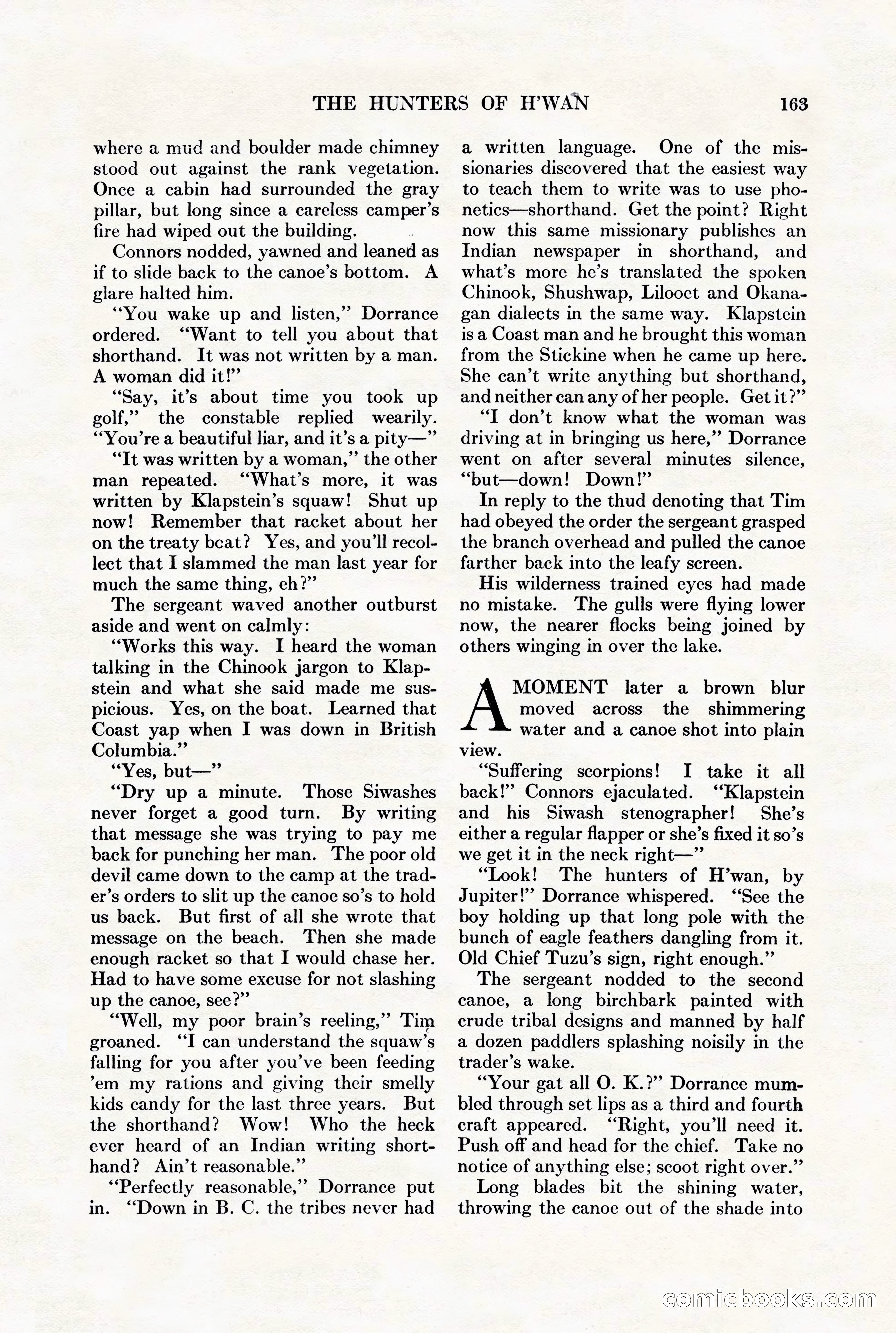 Adventure Magazine, August 1st, 1928 — page 173 of 204