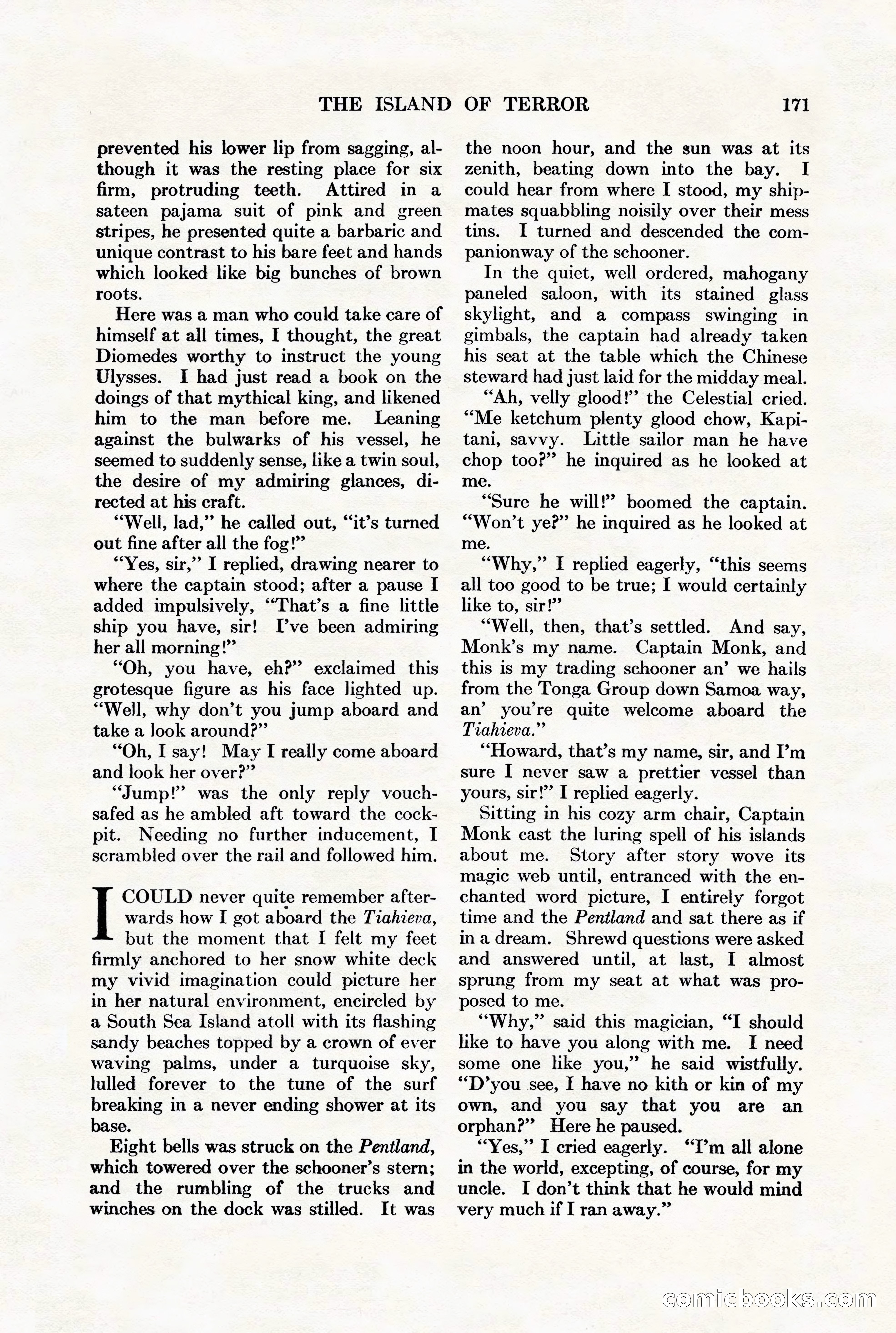 Adventure Magazine, August 1st, 1928 — page 181 of 204