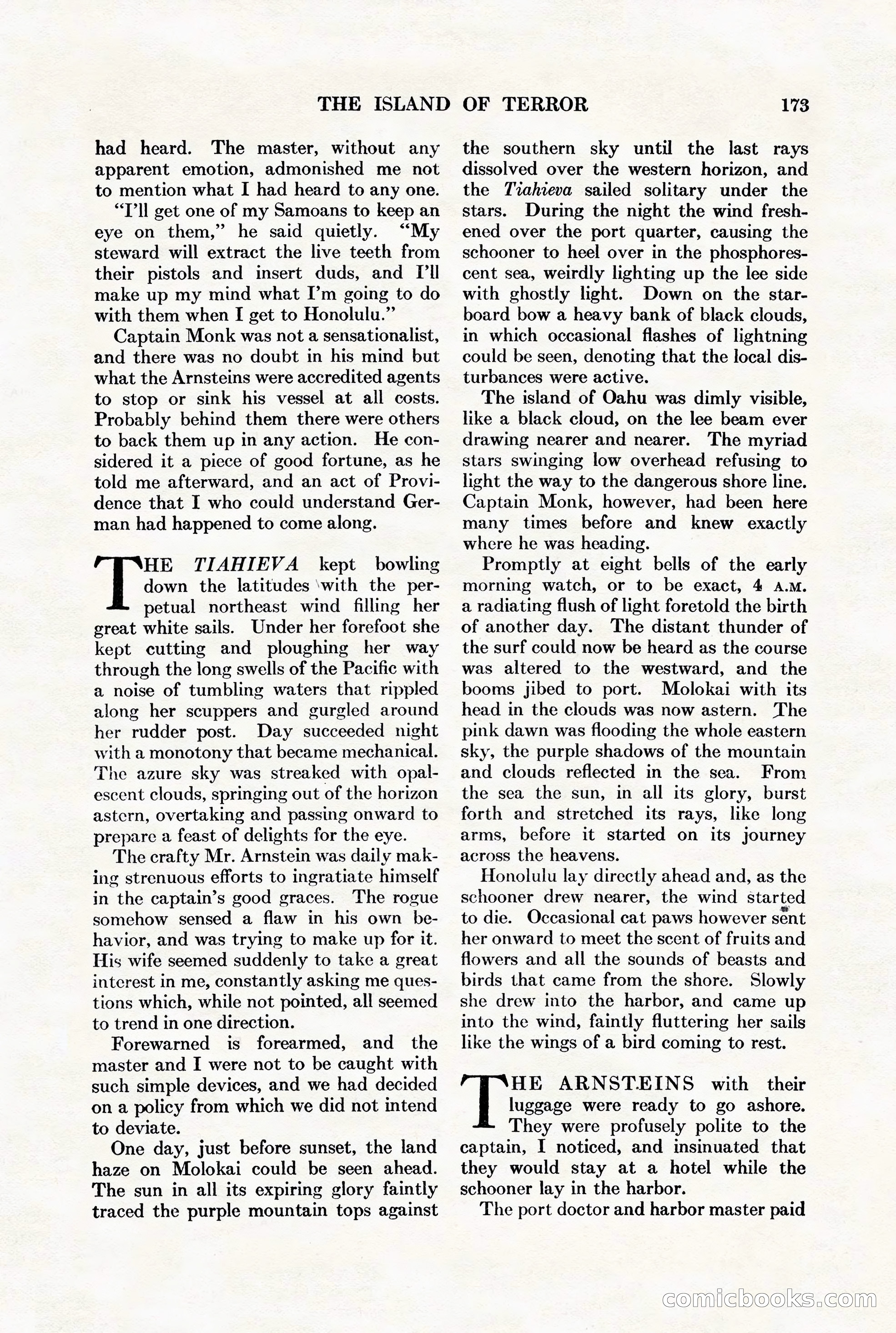Adventure Magazine, August 1st, 1928 — page 183 of 204