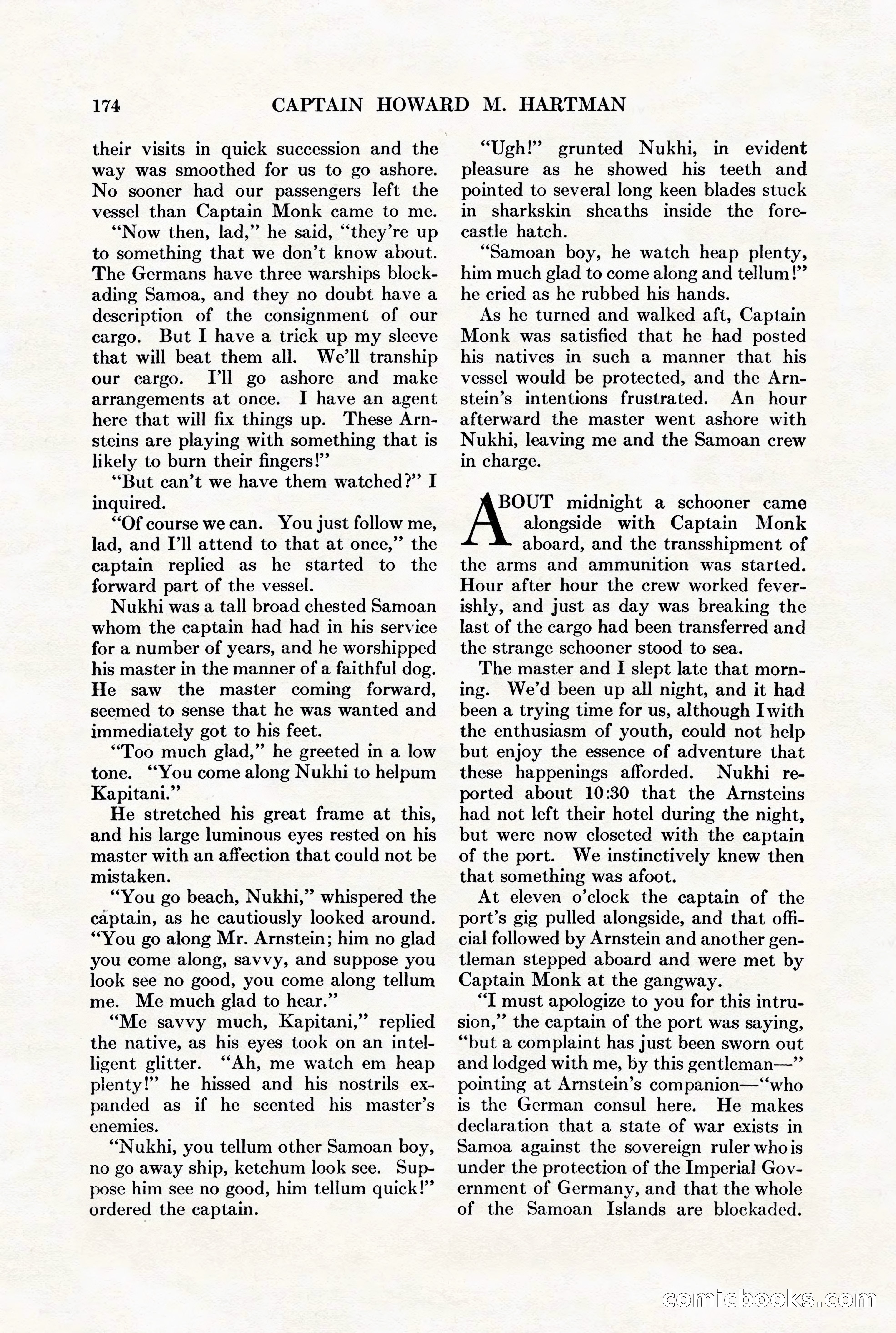 Adventure Magazine, August 1st, 1928 — page 184 of 204