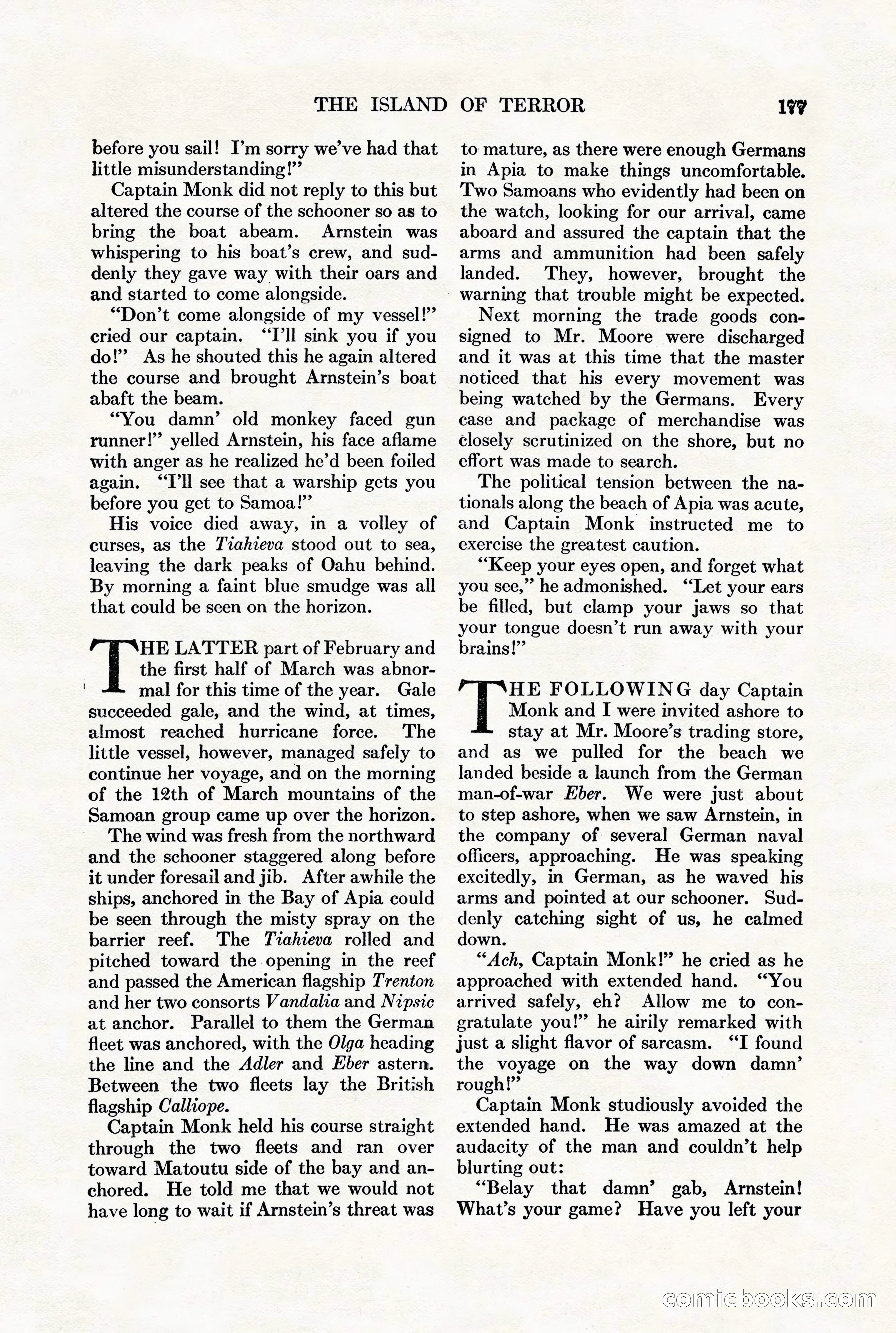 Adventure Magazine, August 1st, 1928 — page 187 of 204