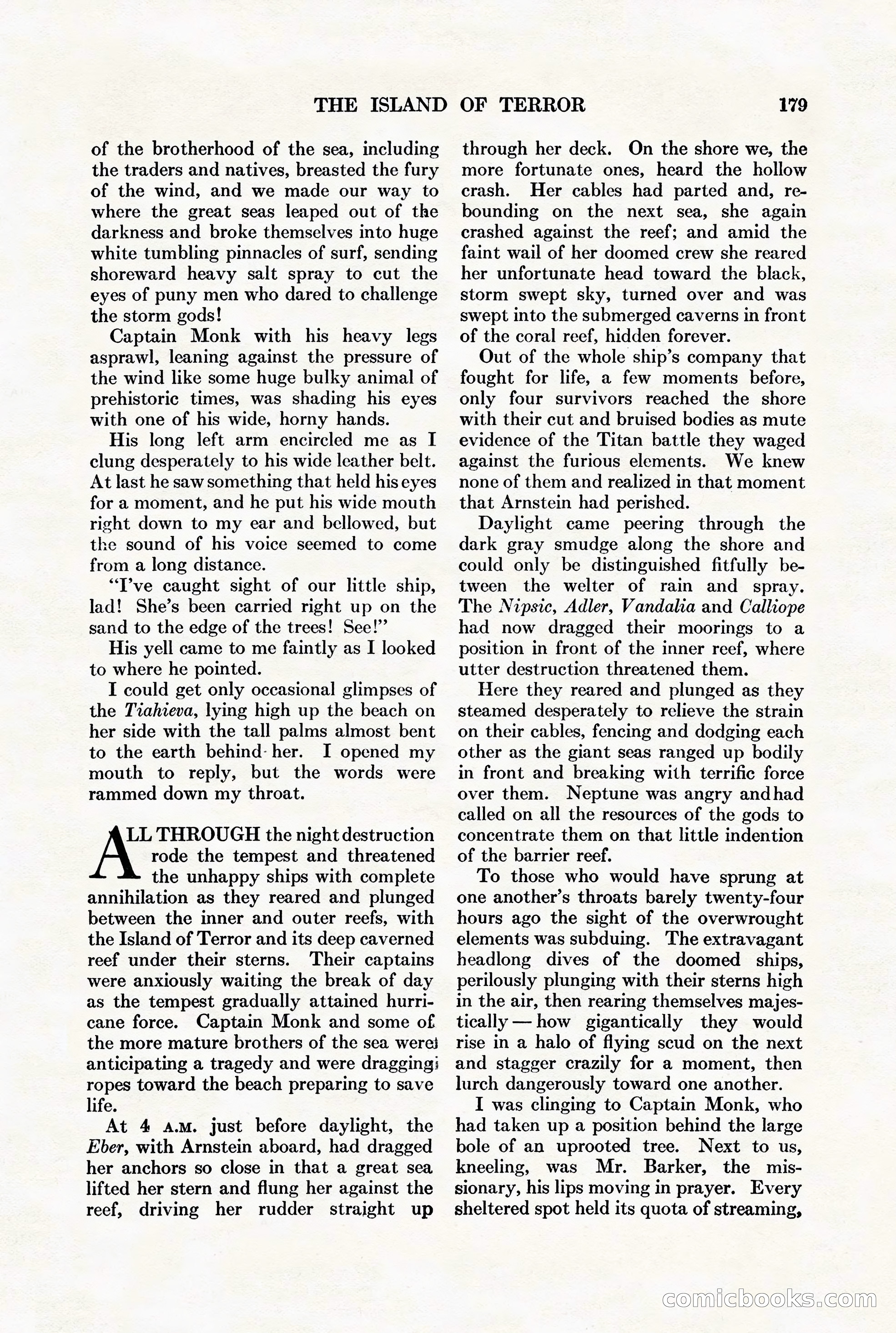 Adventure Magazine, August 1st, 1928 — page 189 of 204