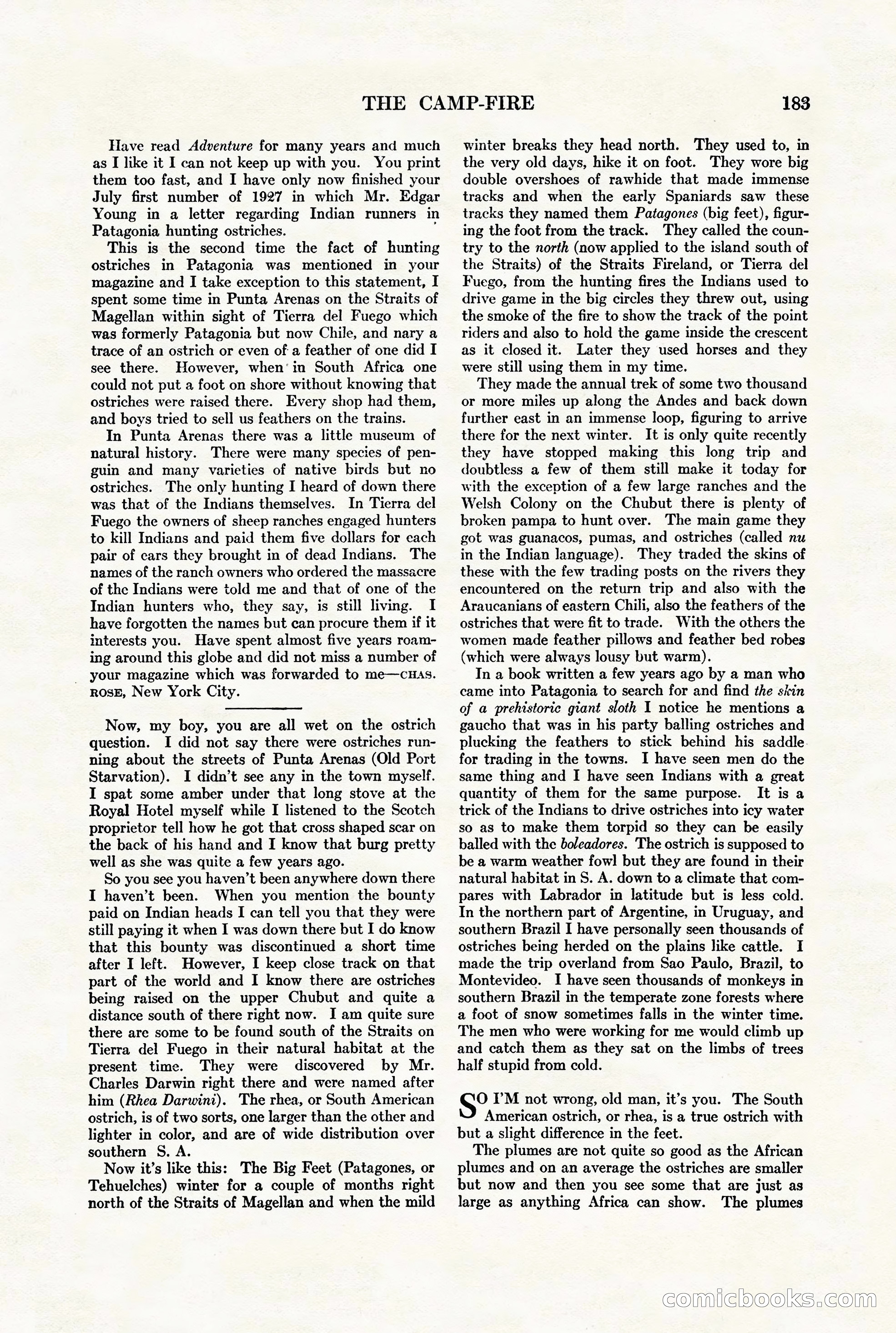 Adventure Magazine, August 1st, 1928 — page 193 of 204