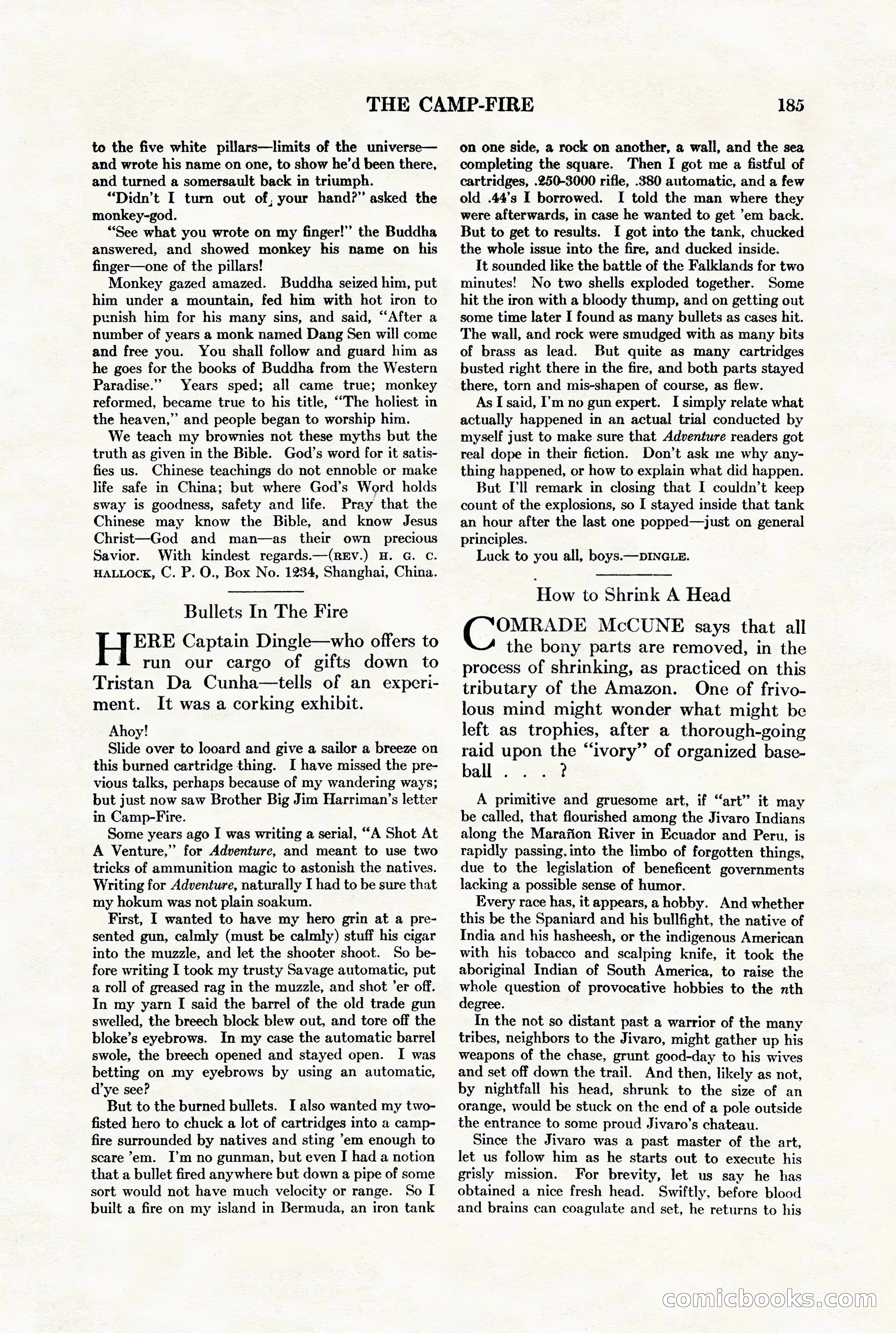 Adventure Magazine, August 1st, 1928 — page 195 of 204
