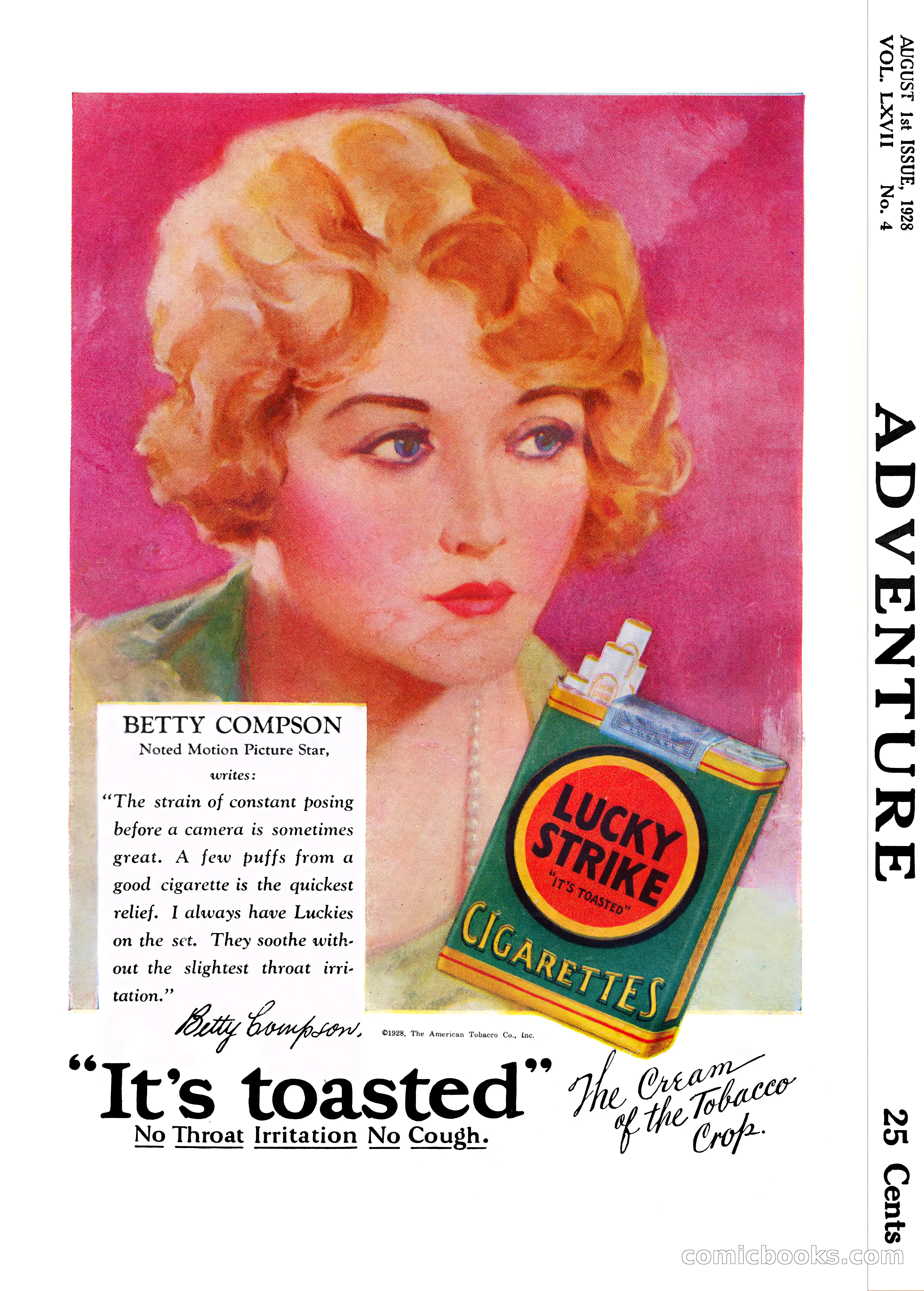 Adventure Magazine, August 1st, 1928 — page 204 of 204