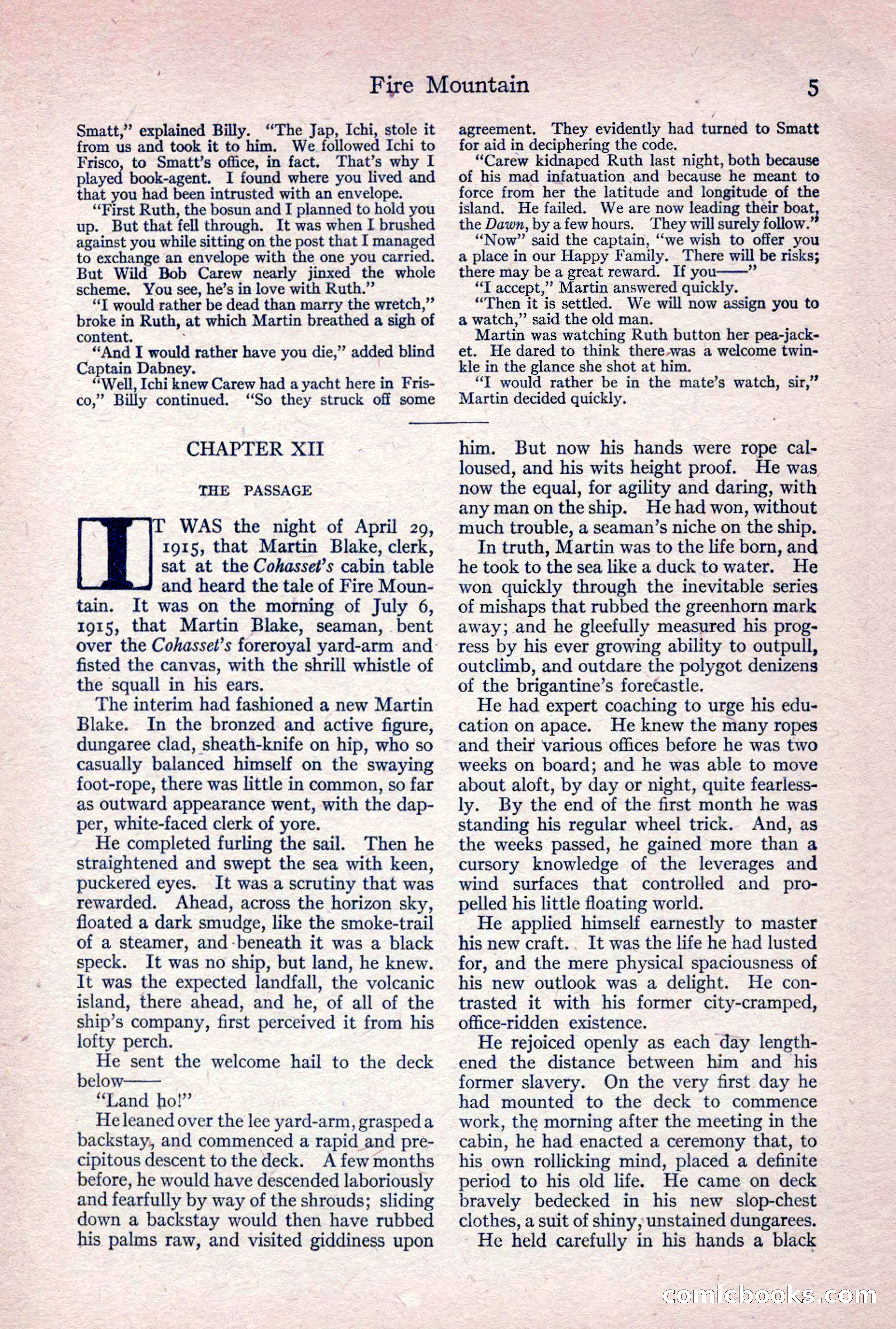 Adventure Magazine, April 1917 — page 7 of 196
