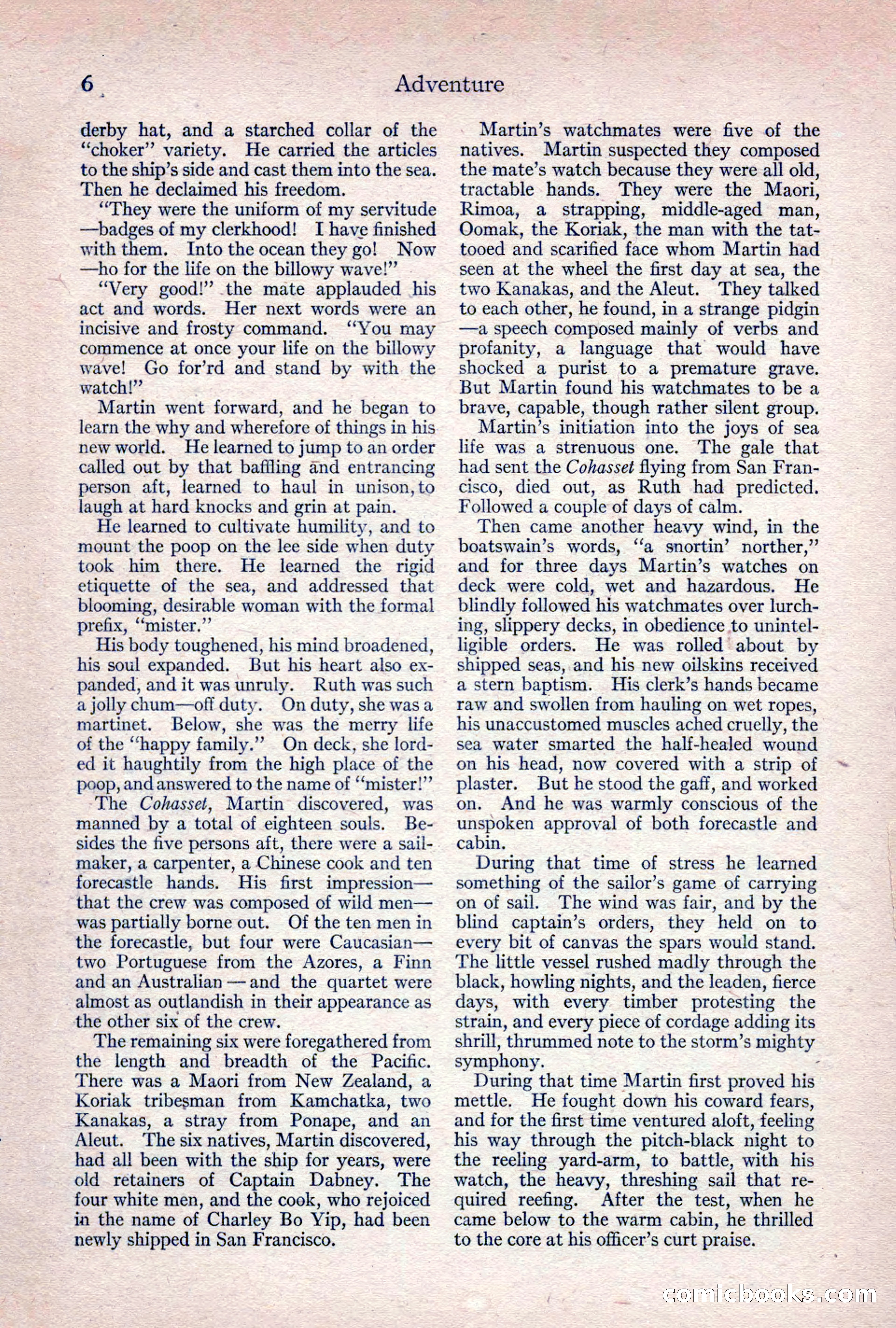Adventure Magazine, April 1917 — page 8 of 196