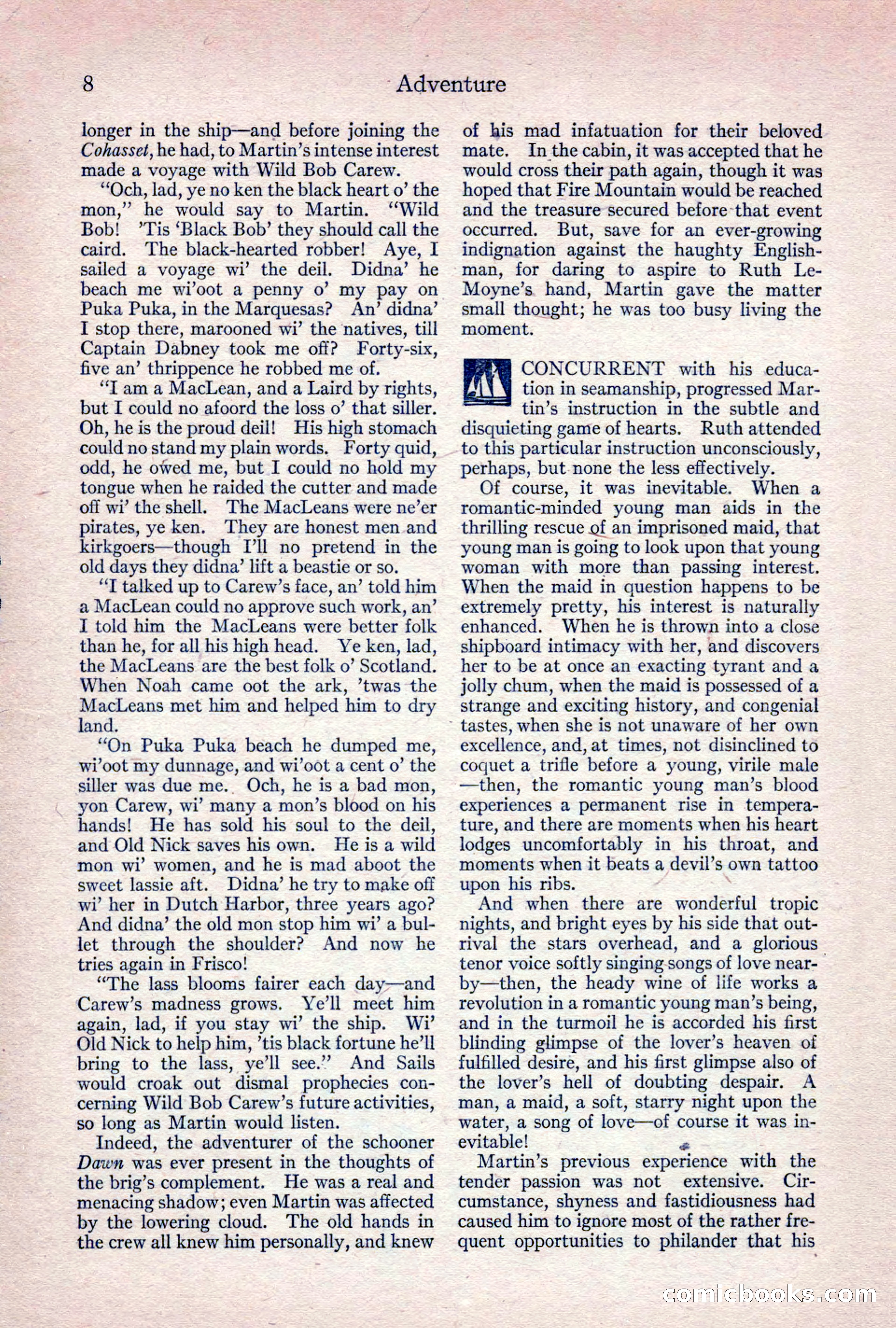 Adventure Magazine, April 1917 — page 10 of 196