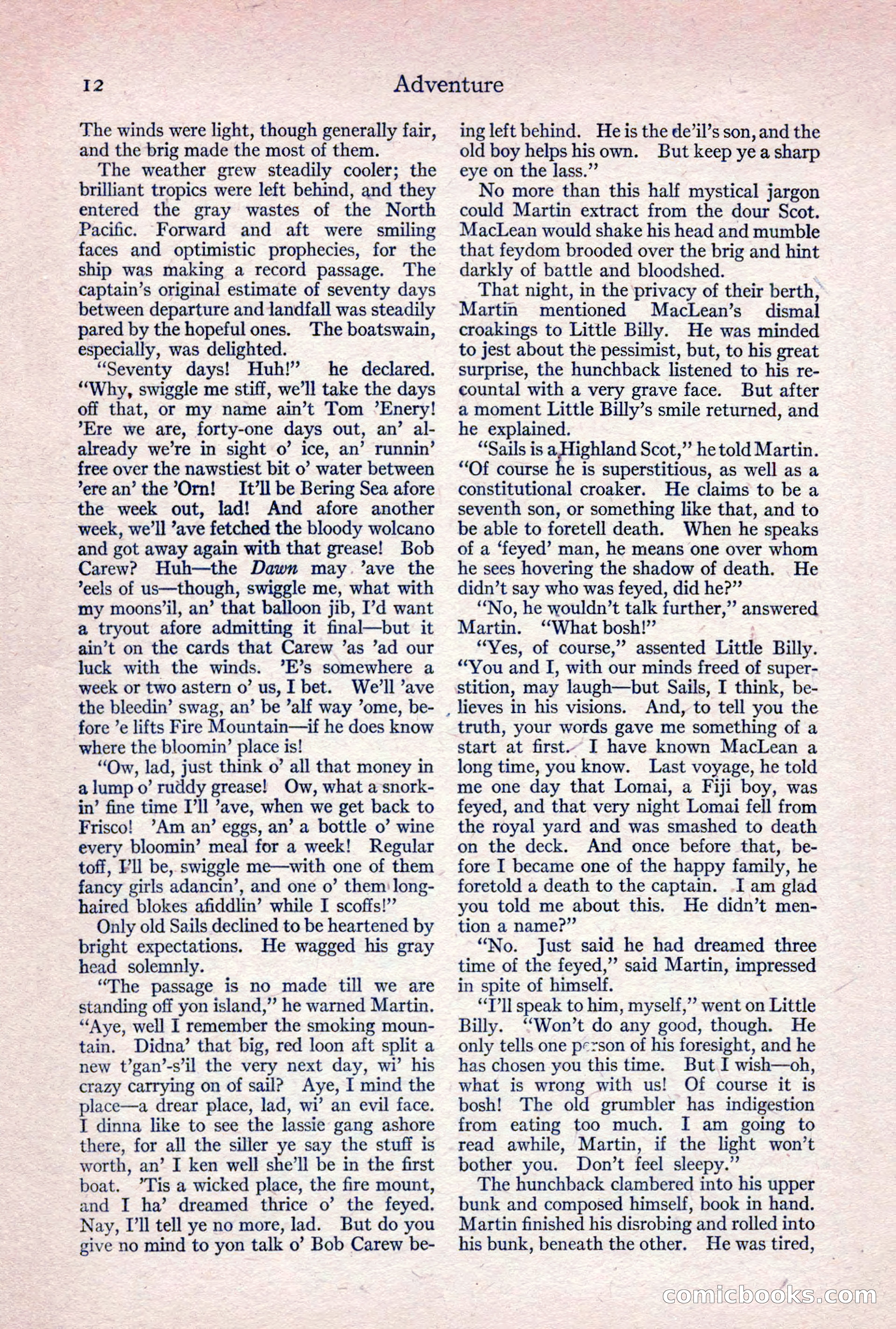Adventure Magazine, April 1917 — page 14 of 196