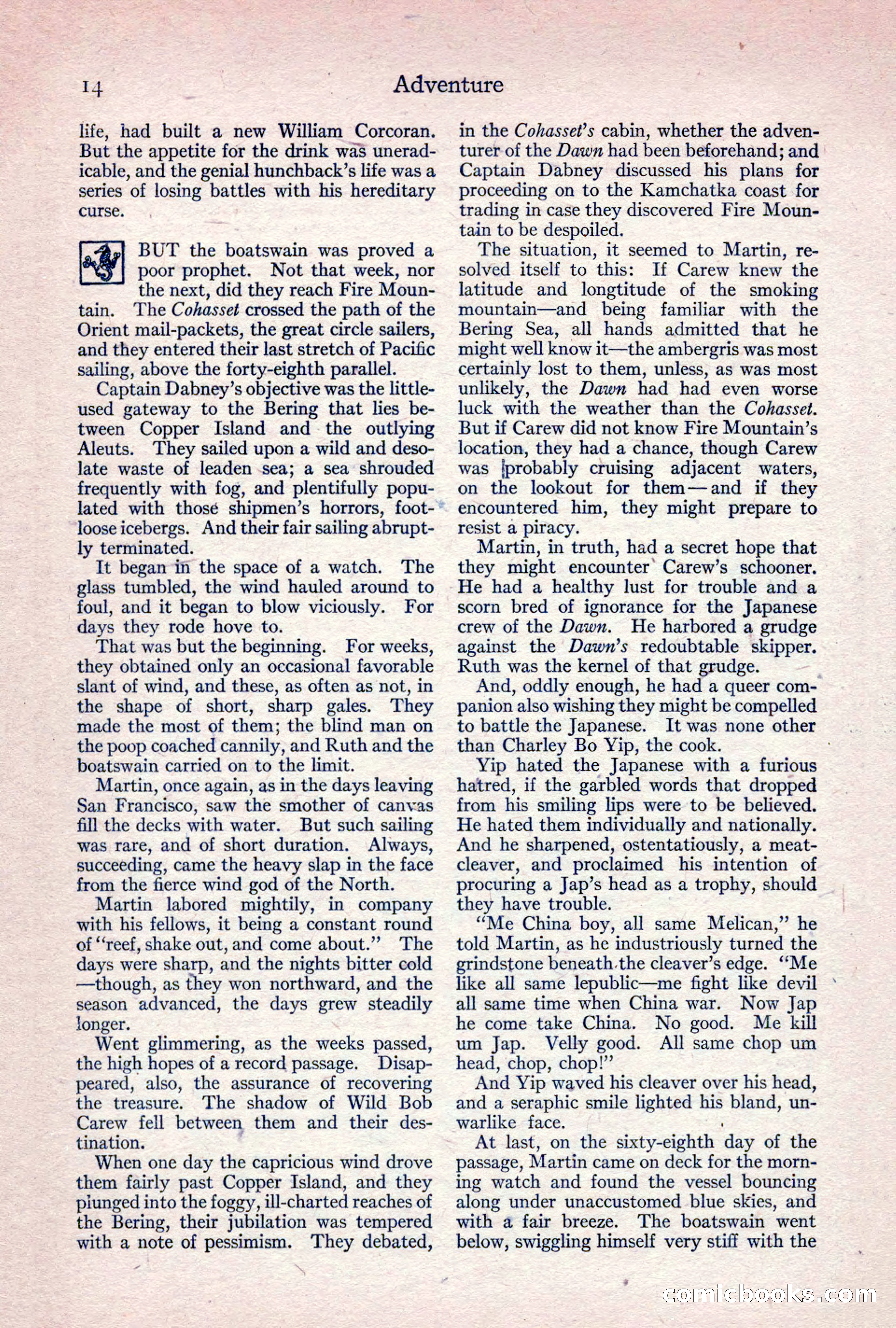 Adventure Magazine, April 1917 — page 16 of 196