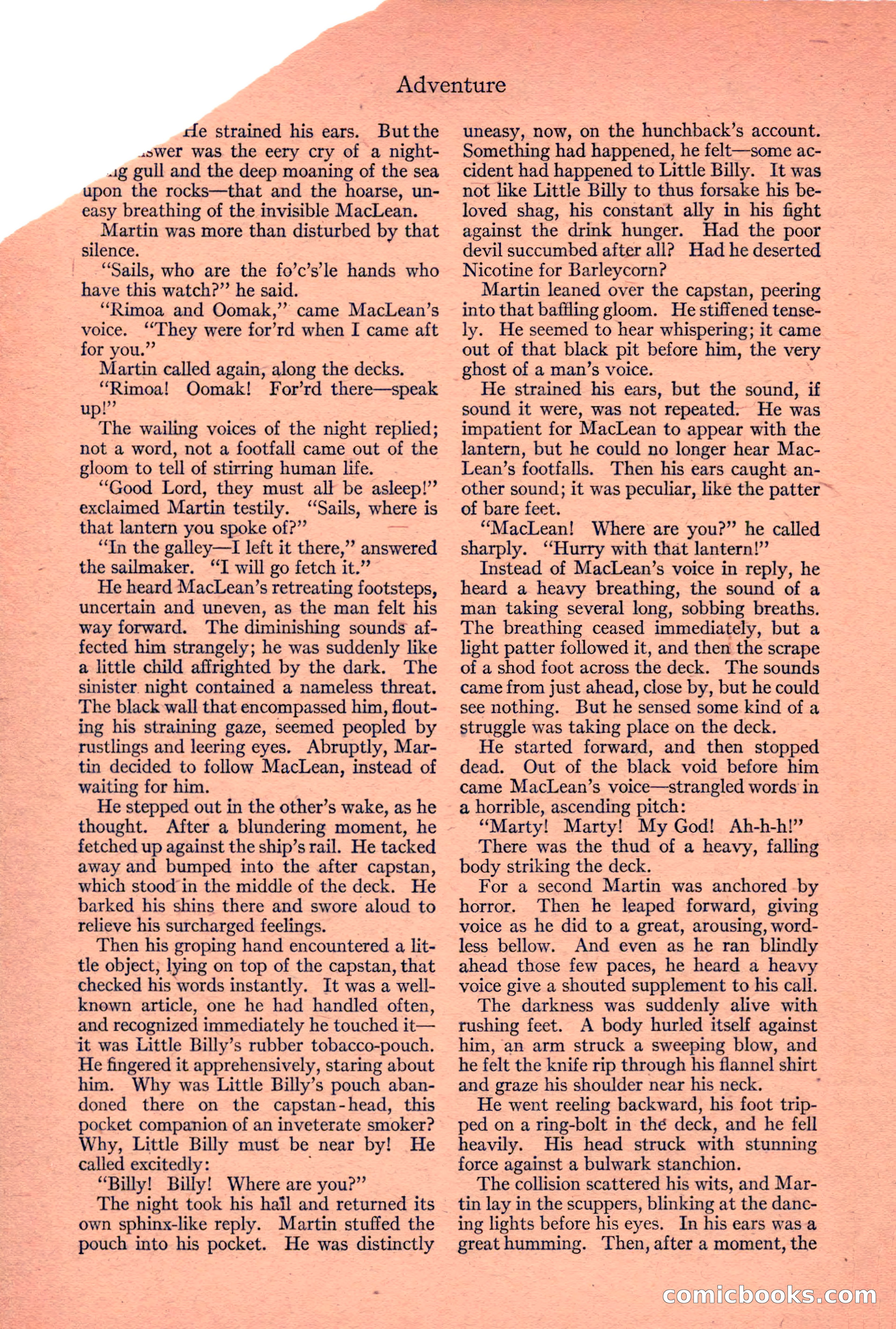 Adventure Magazine, April 1917 — page 22 of 196