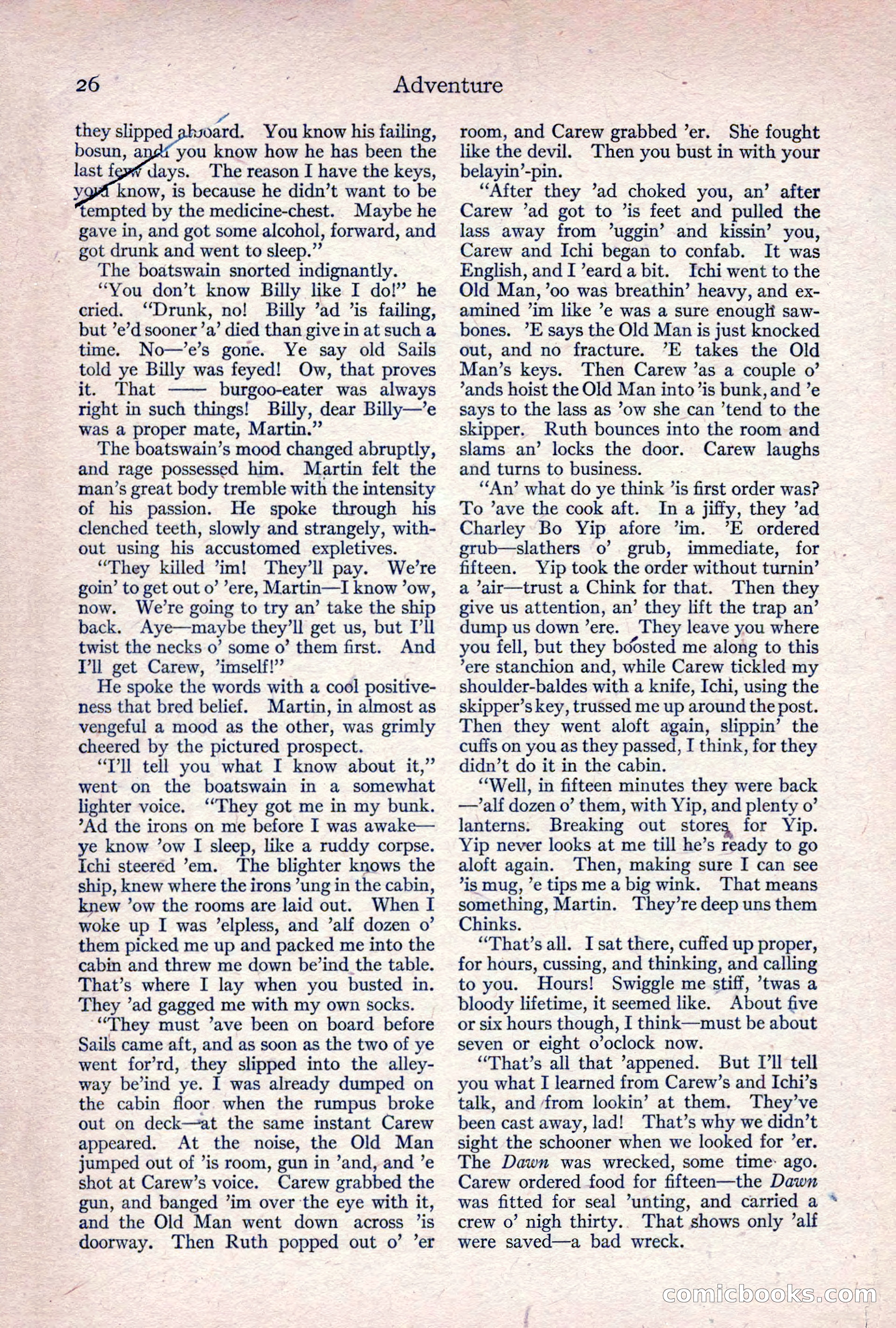 Adventure Magazine, April 1917 — page 28 of 196