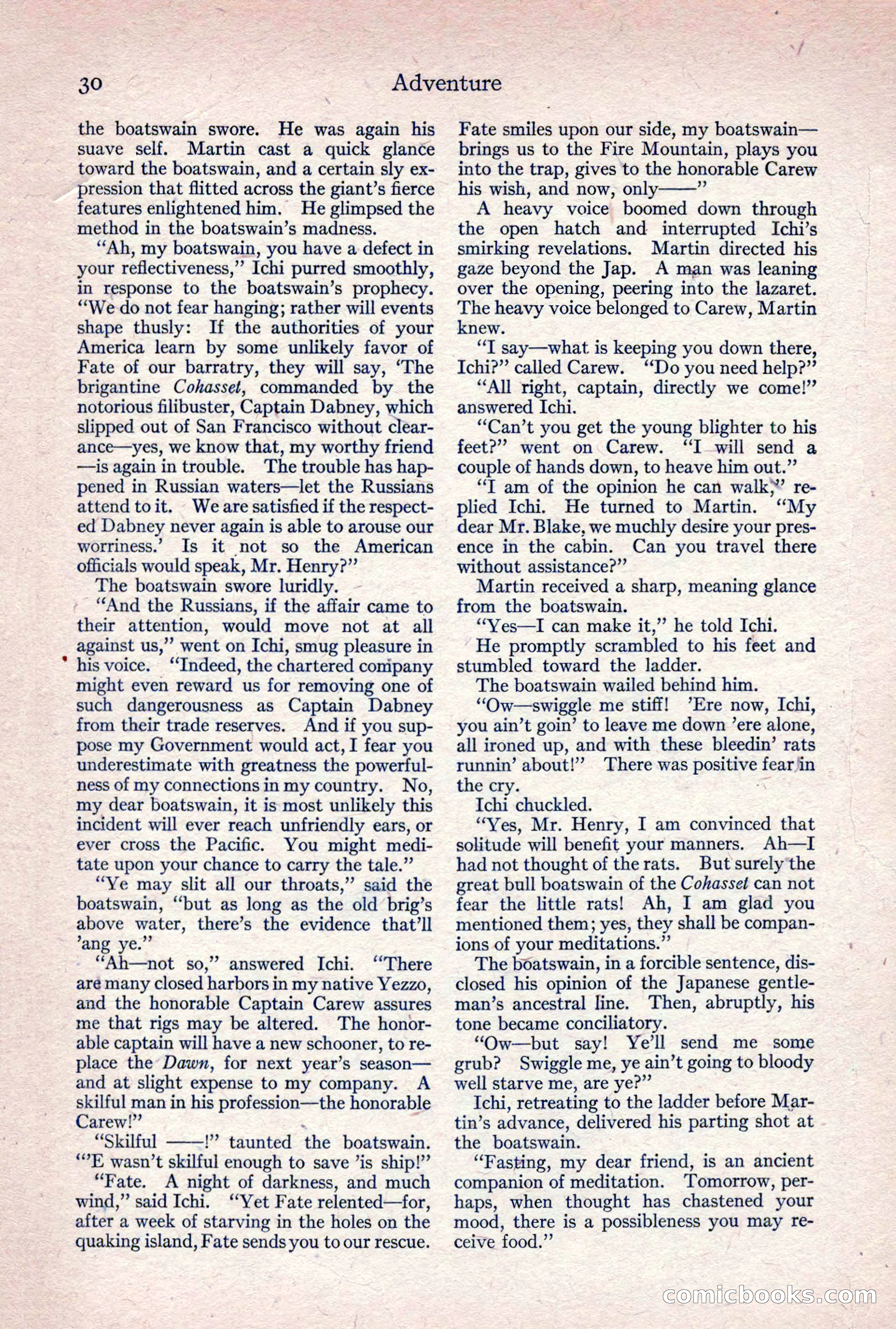 Adventure Magazine, April 1917 — page 32 of 196