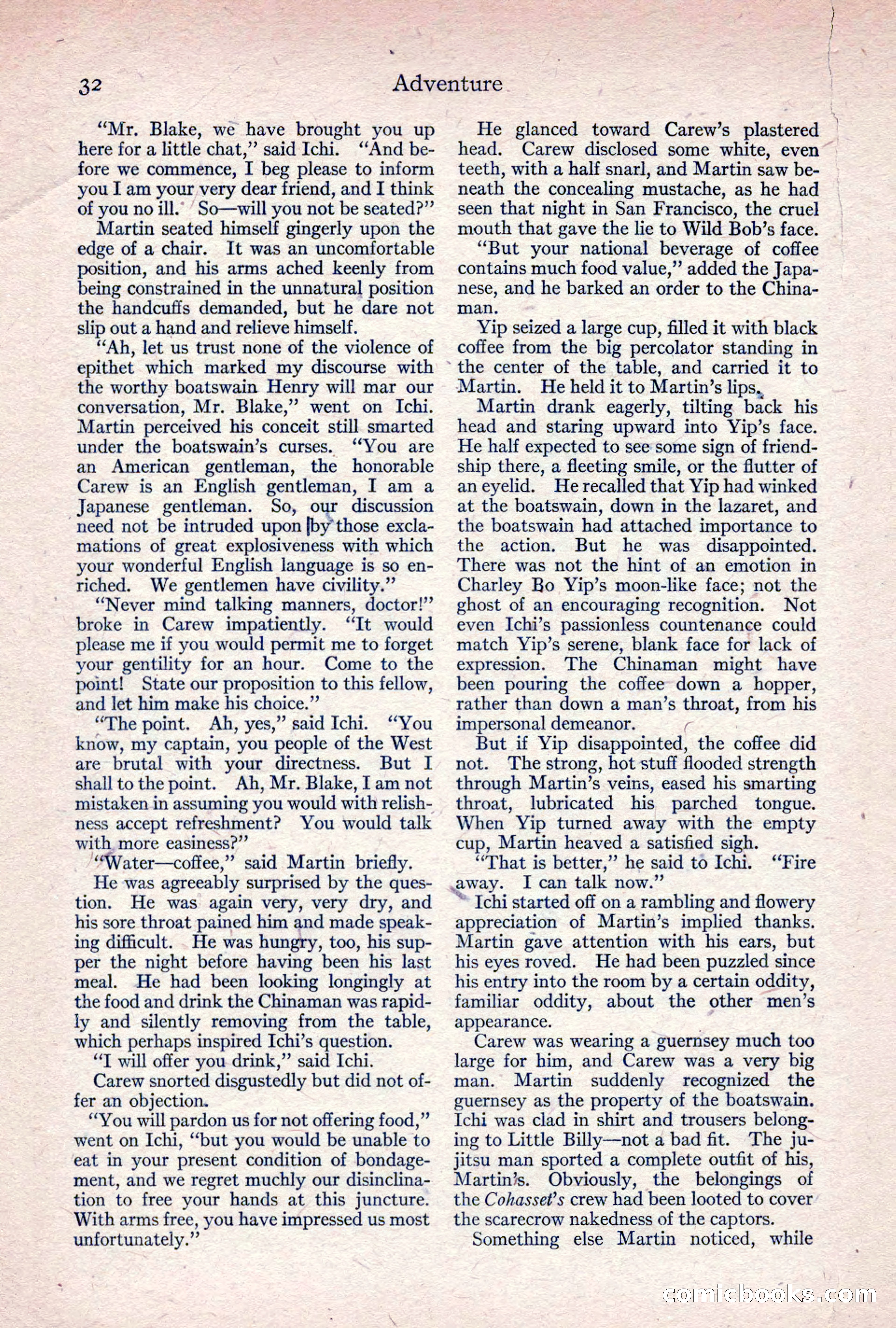 Adventure Magazine, April 1917 — page 34 of 196