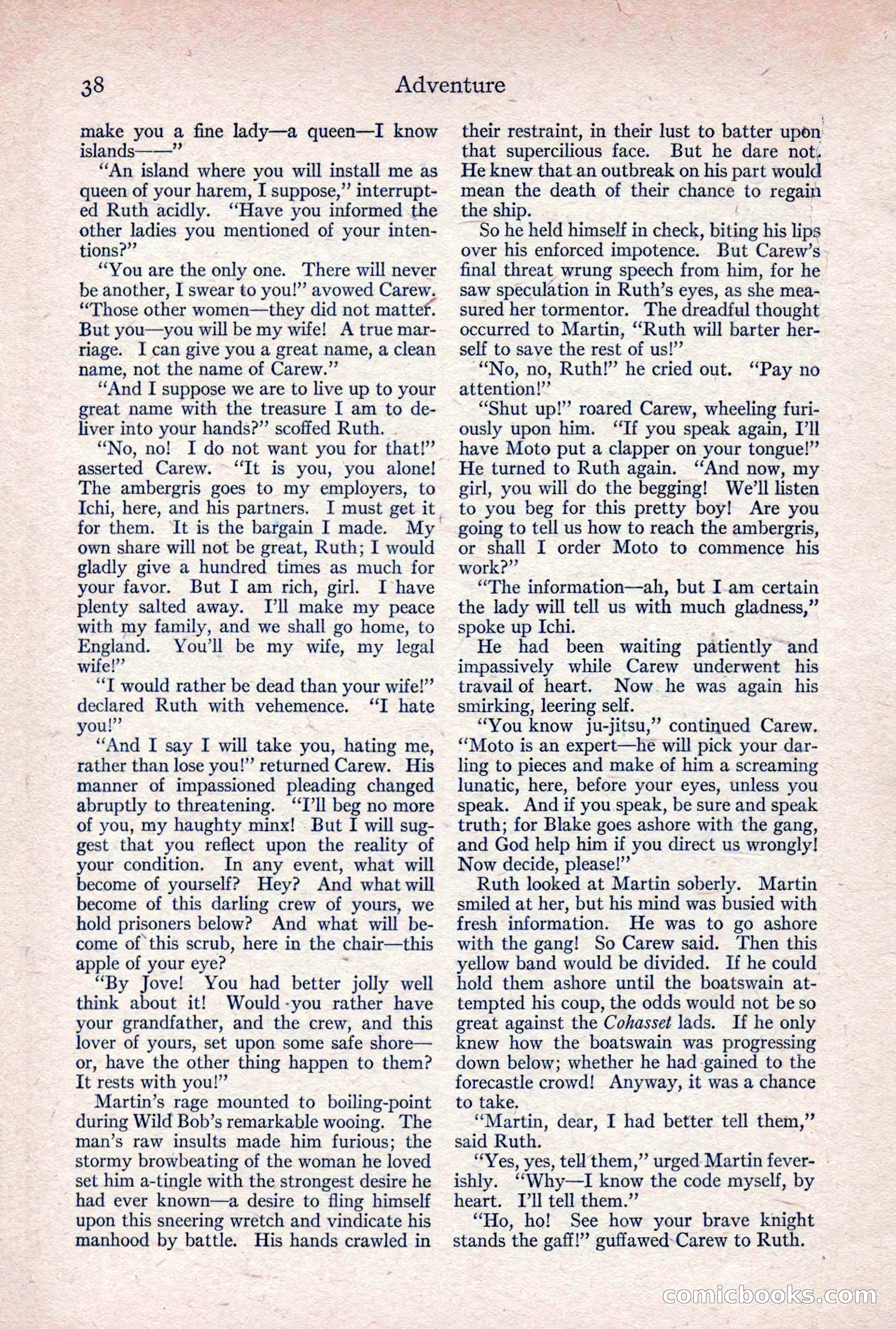 Adventure Magazine, April 1917 — page 40 of 196