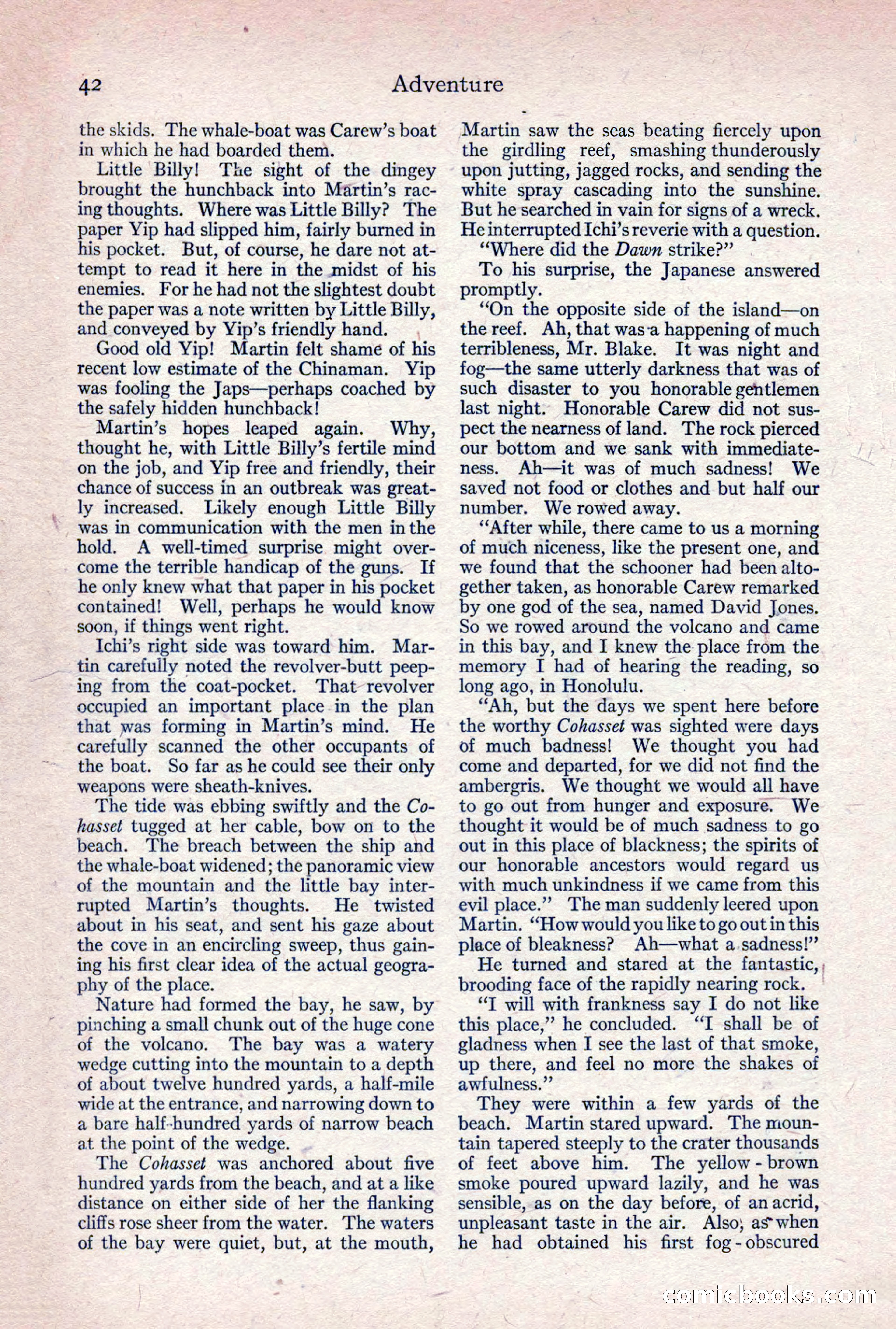 Adventure Magazine, April 1917 — page 44 of 196