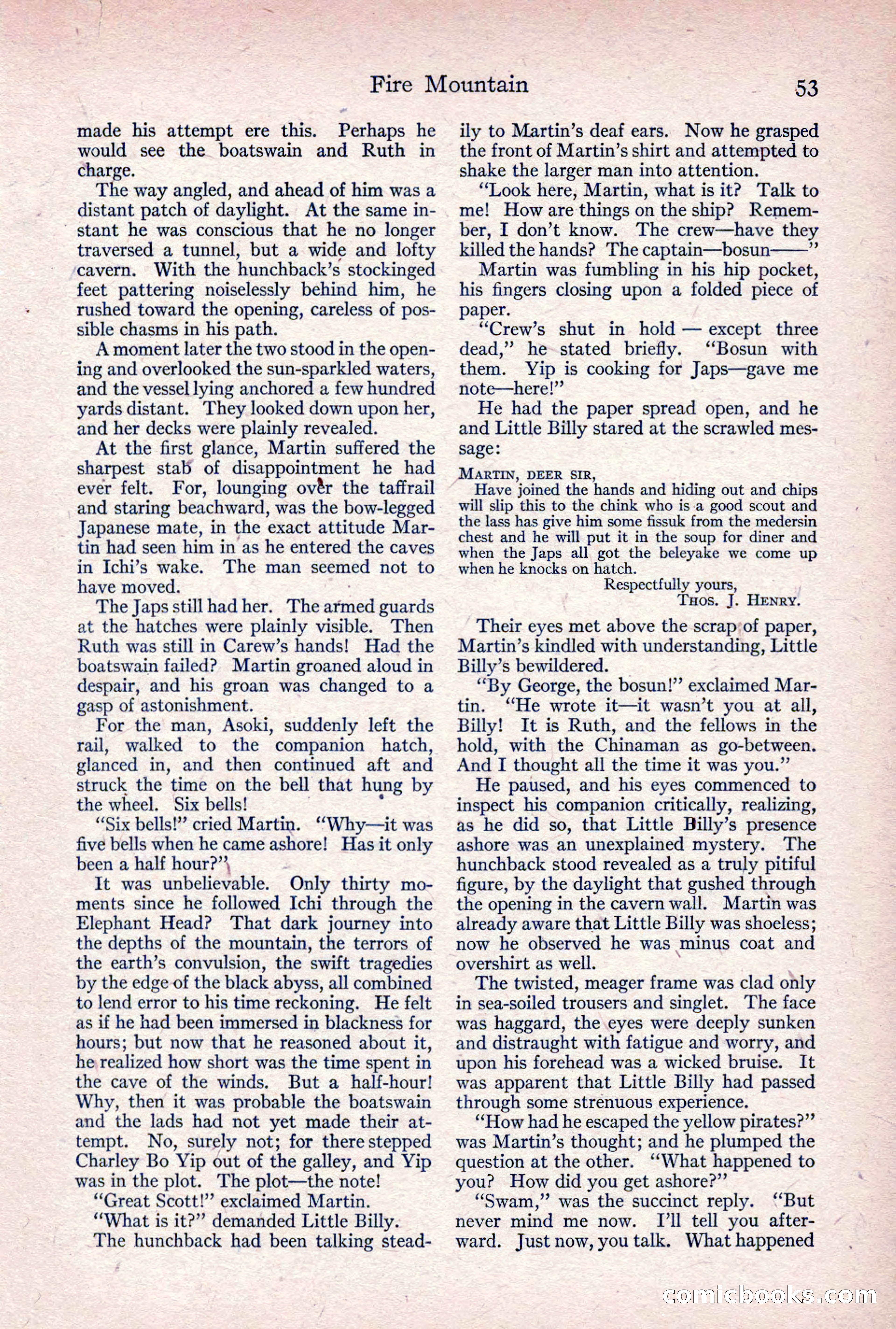 Adventure Magazine, April 1917 — page 55 of 196
