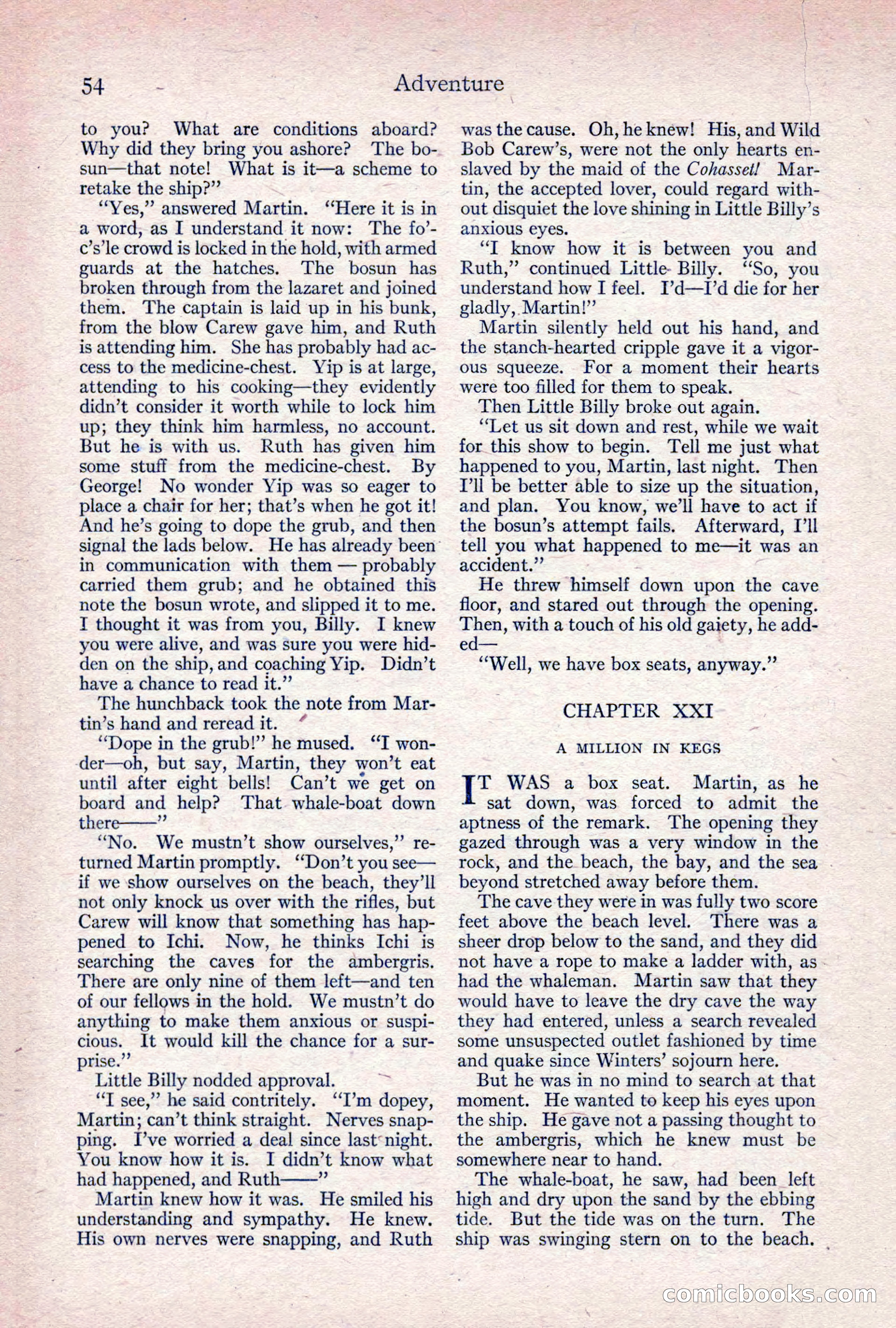 Adventure Magazine, April 1917 — page 56 of 196