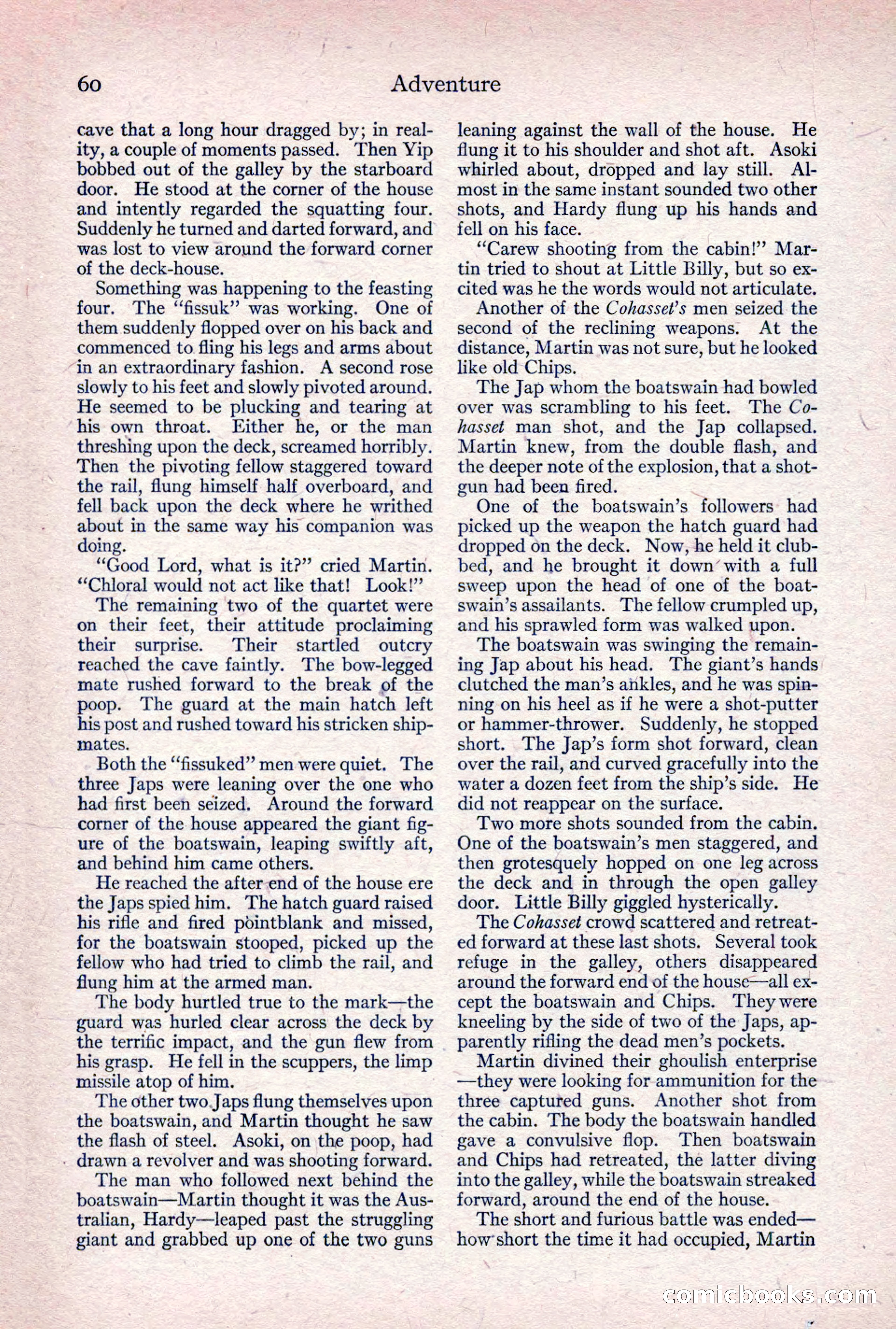 Adventure Magazine, April 1917 — page 62 of 196