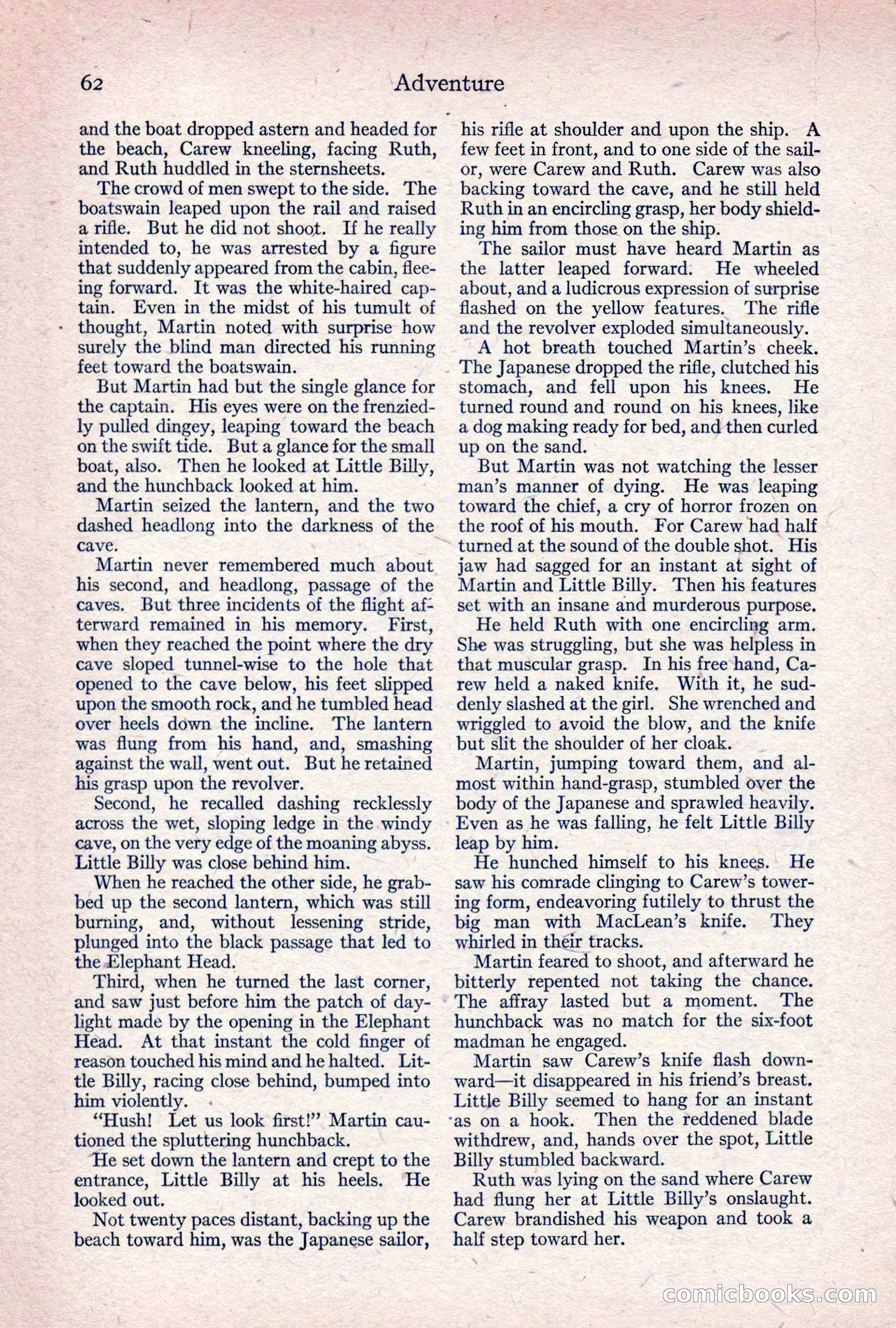 Adventure Magazine, April 1917 — page 64 of 196