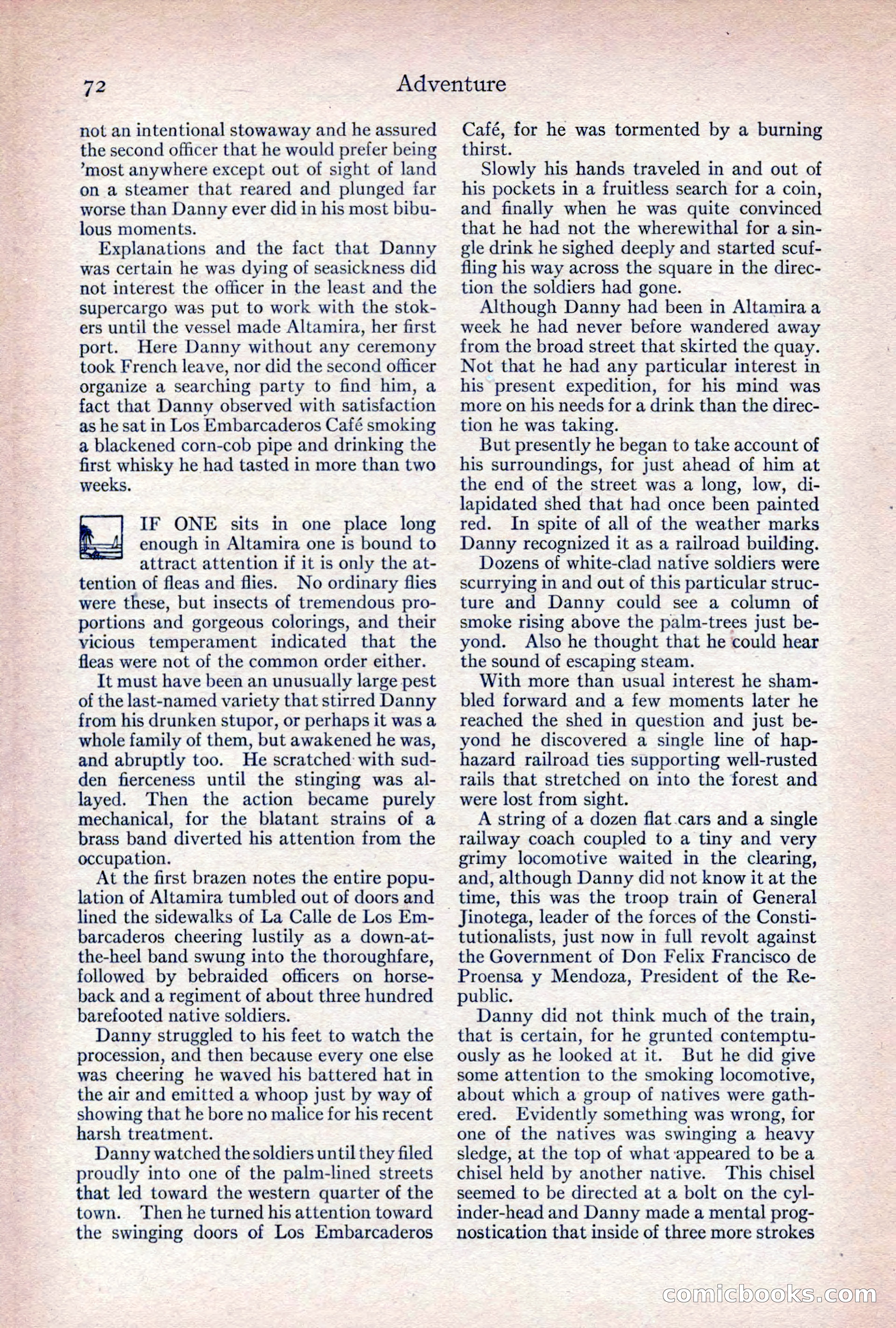 Adventure Magazine, April 1917 — page 74 of 196