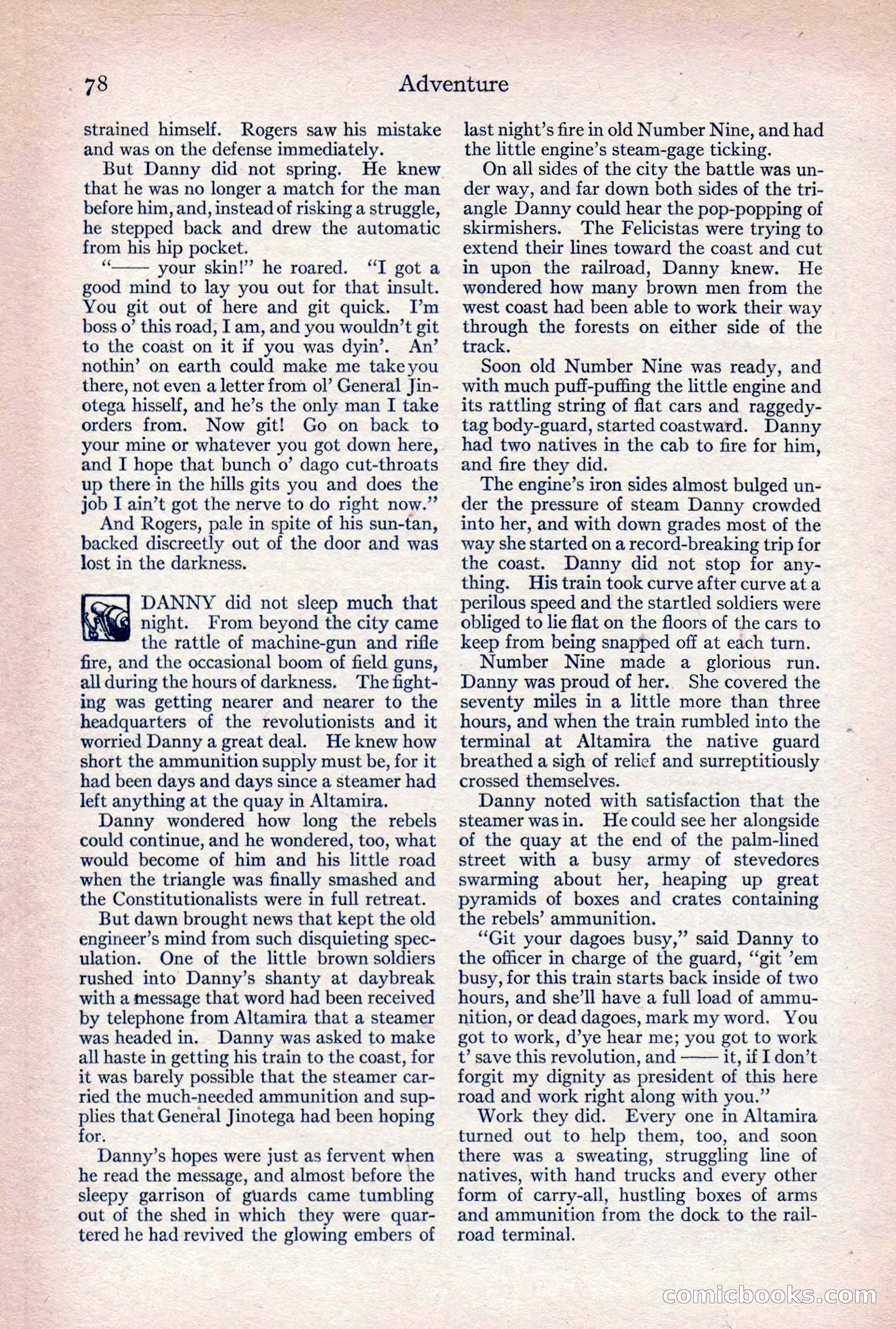 Adventure Magazine, April 1917 — page 80 of 196