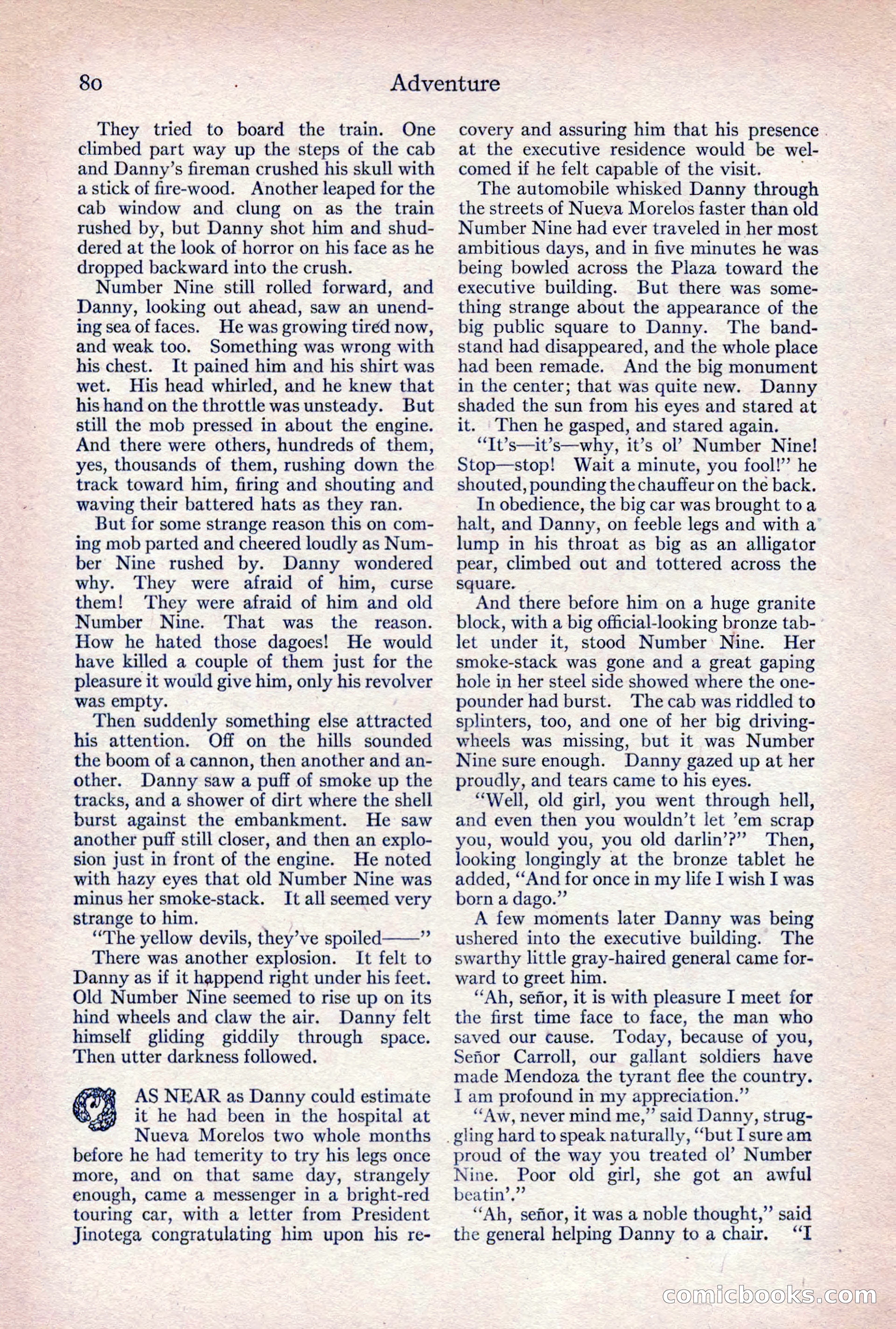 Adventure Magazine, April 1917 — page 82 of 196