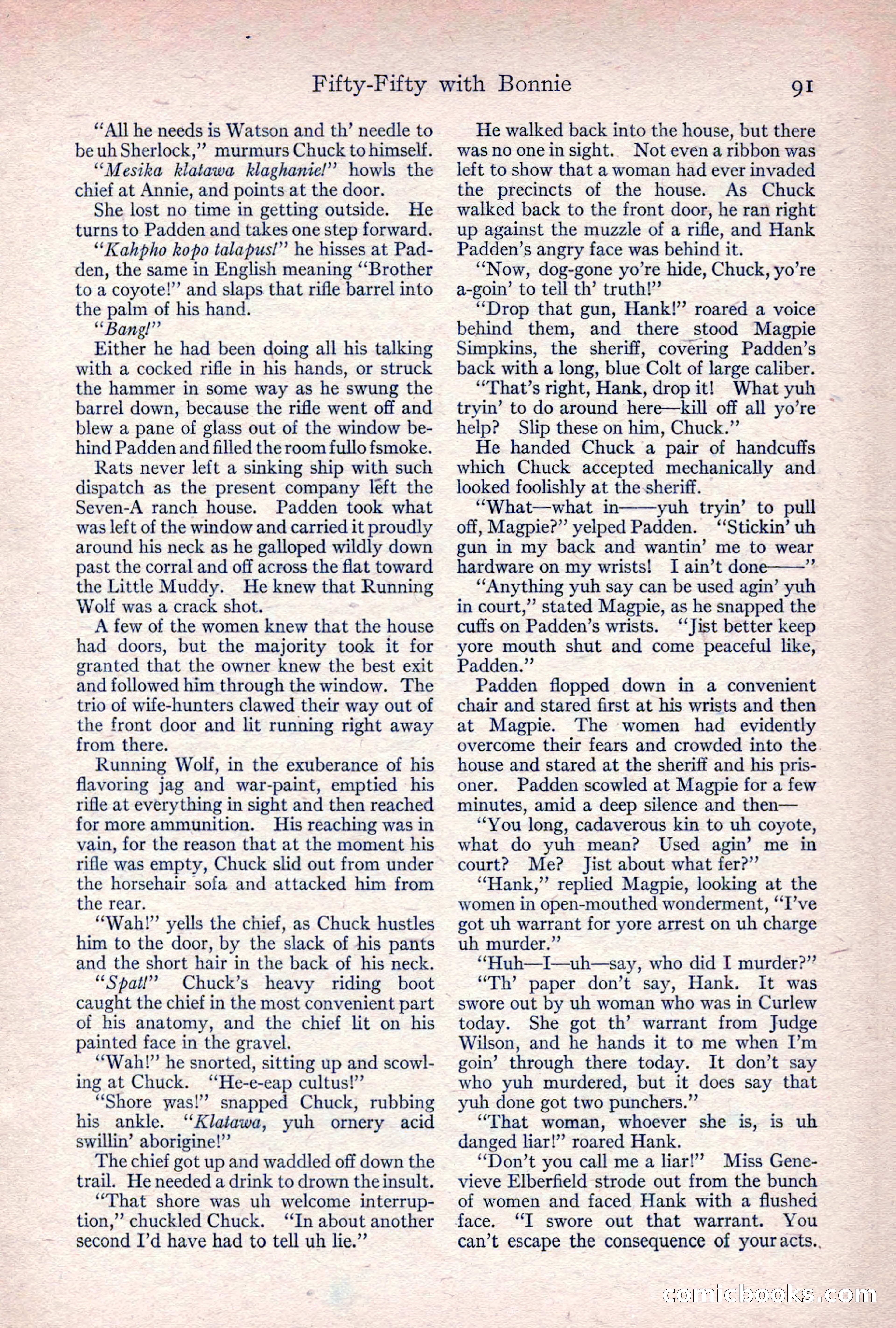Adventure Magazine, April 1917 — page 93 of 196