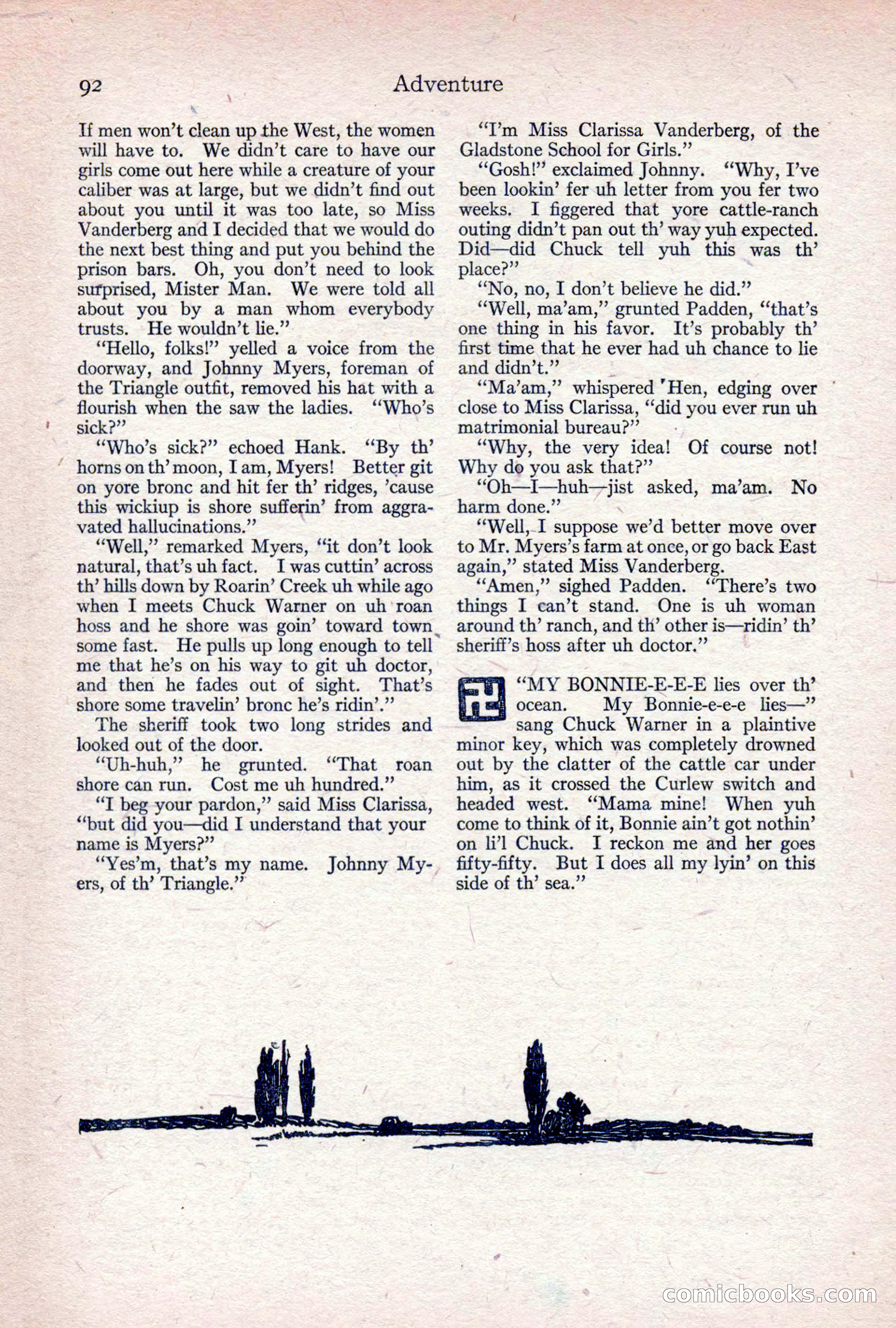 Adventure Magazine, April 1917 — page 94 of 196
