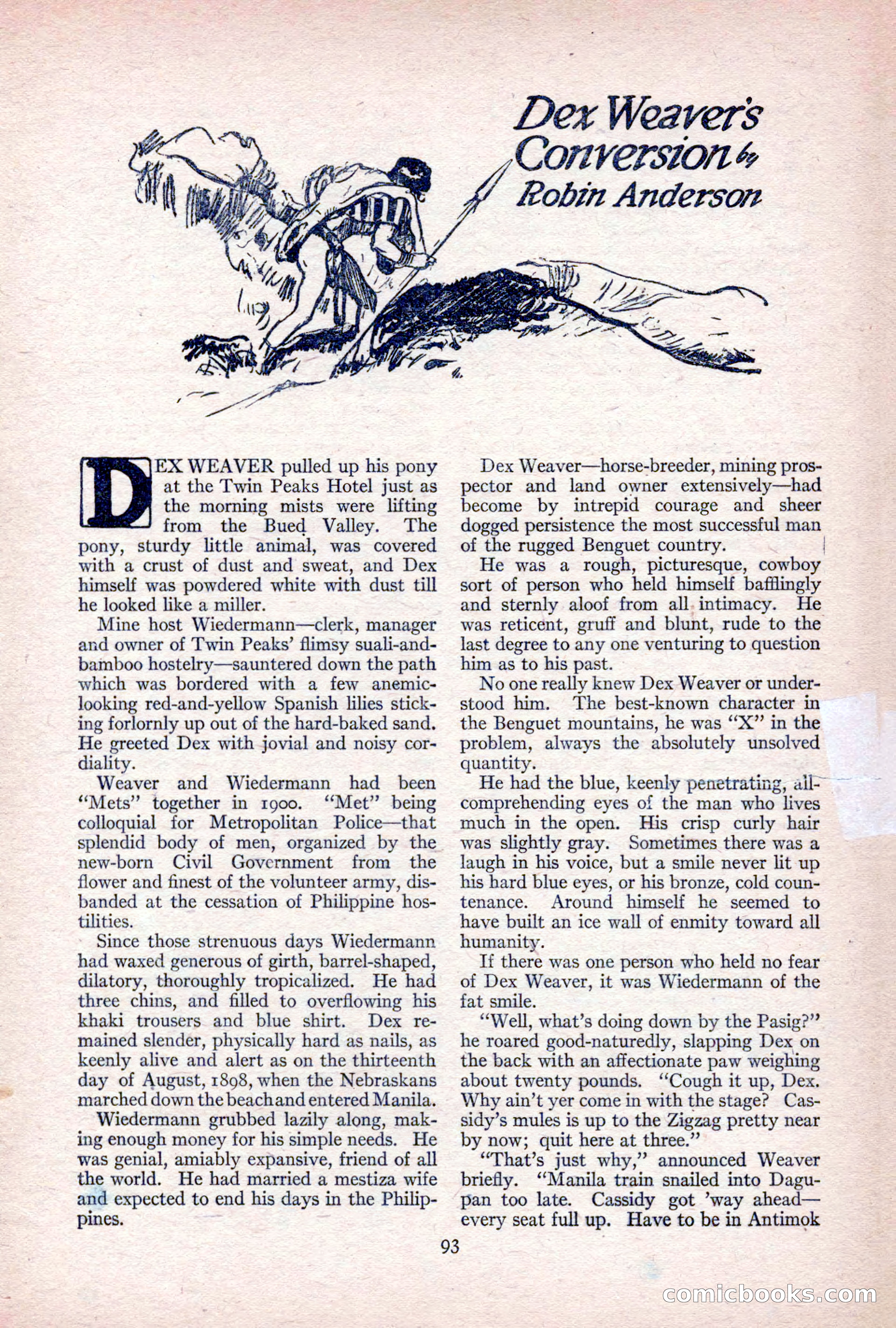 Adventure Magazine, April 1917 — page 95 of 196