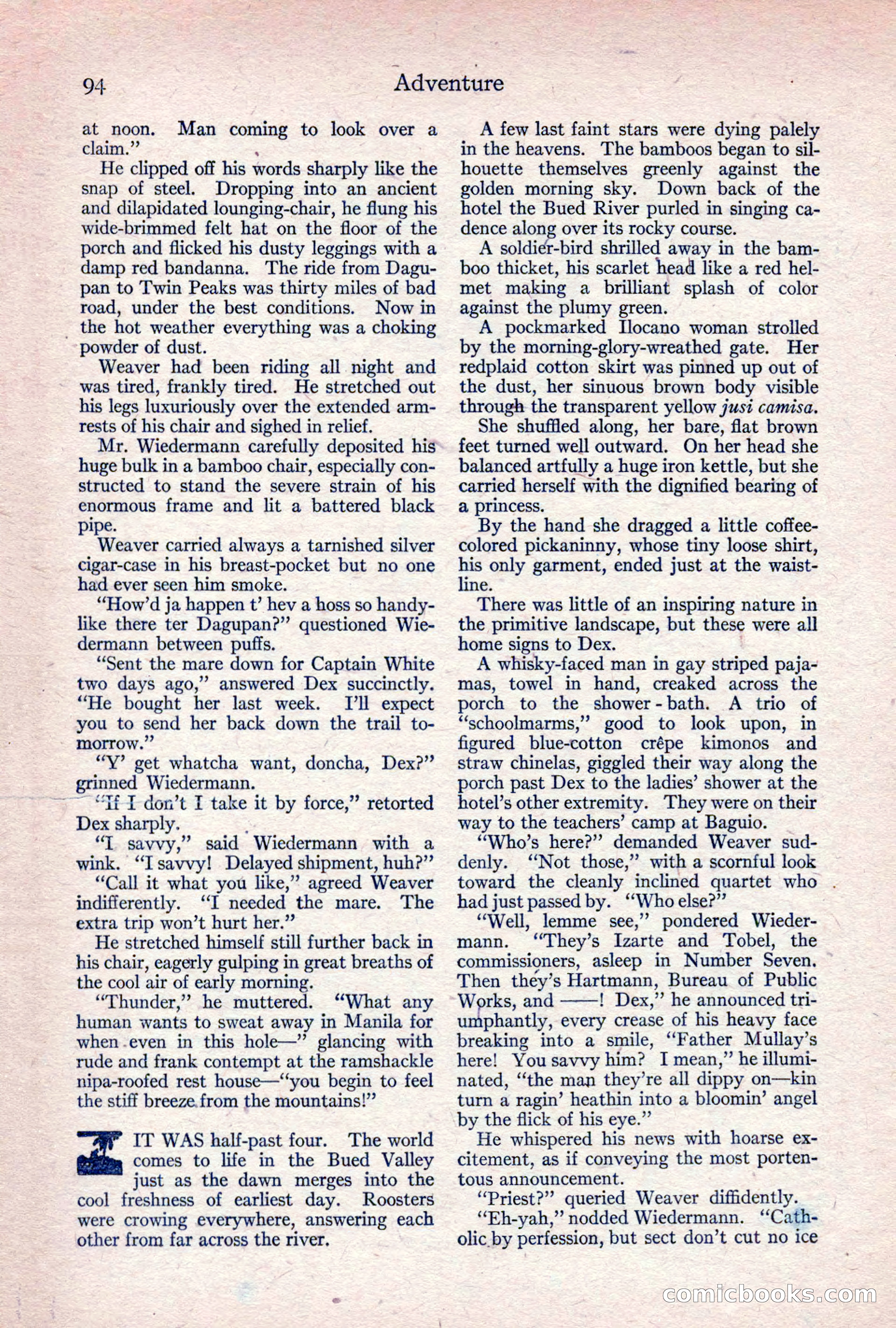 Adventure Magazine, April 1917 — page 96 of 196