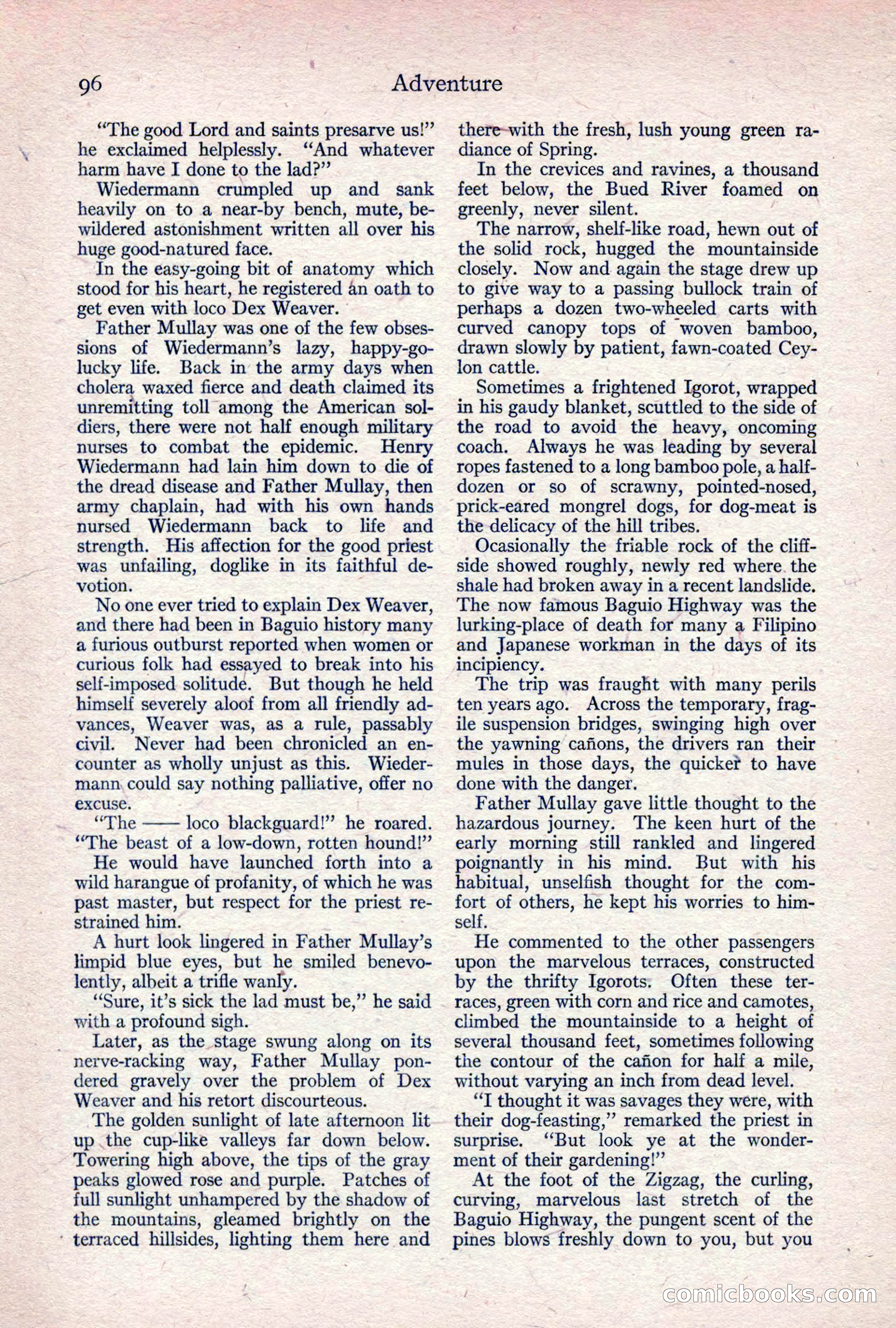 Adventure Magazine, April 1917 — page 98 of 196