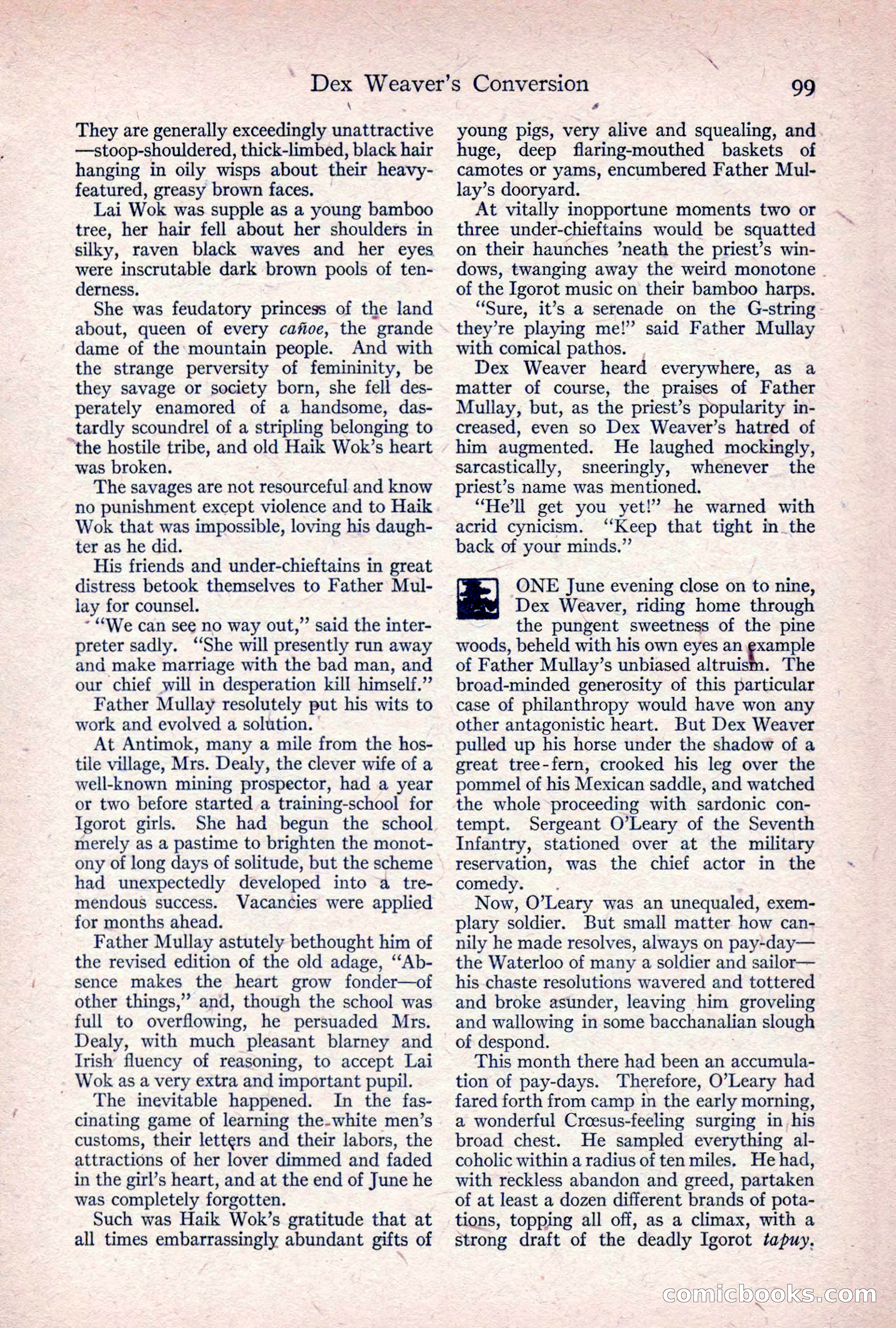 Adventure Magazine, April 1917 — page 101 of 196