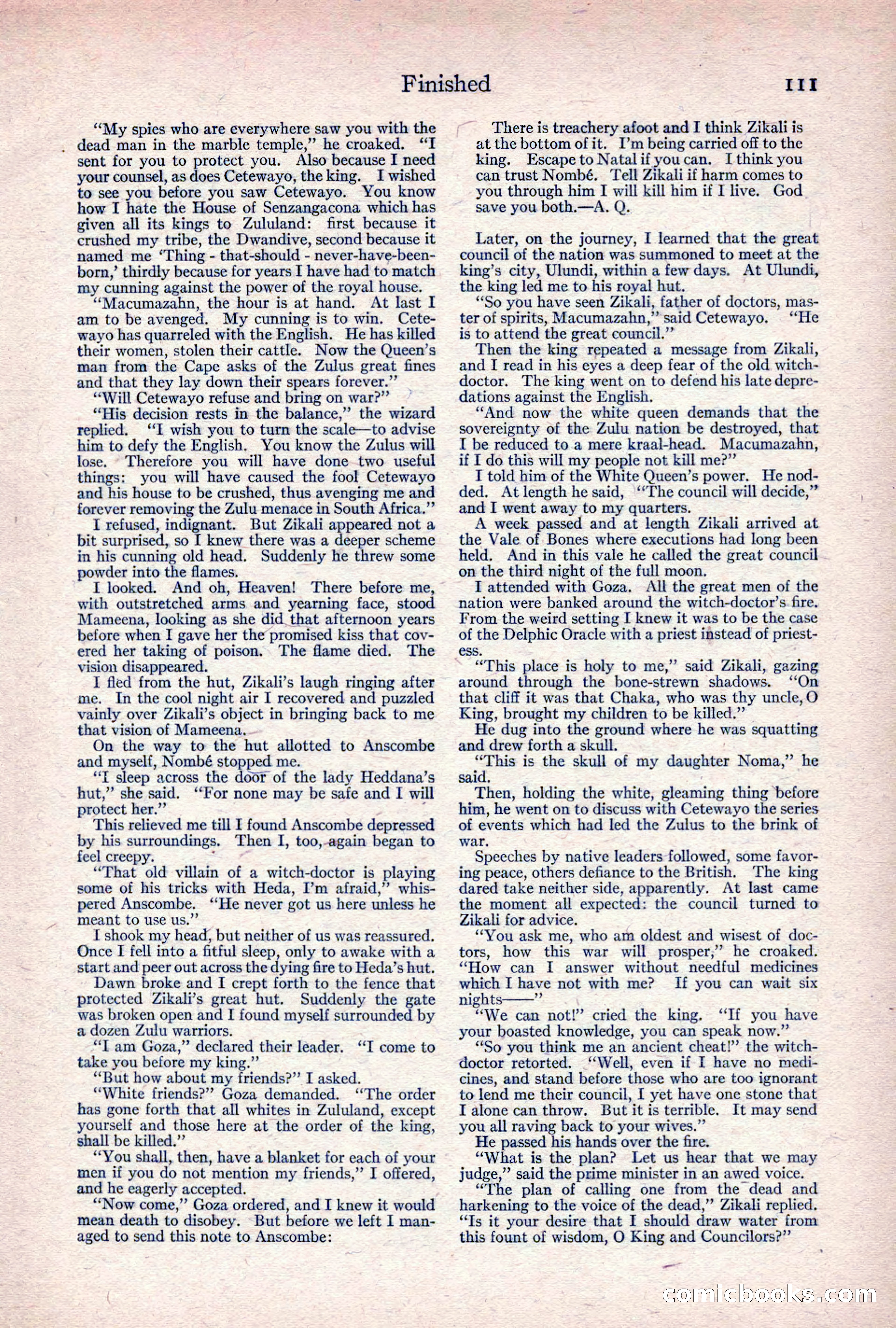 Adventure Magazine, April 1917 — page 113 of 196