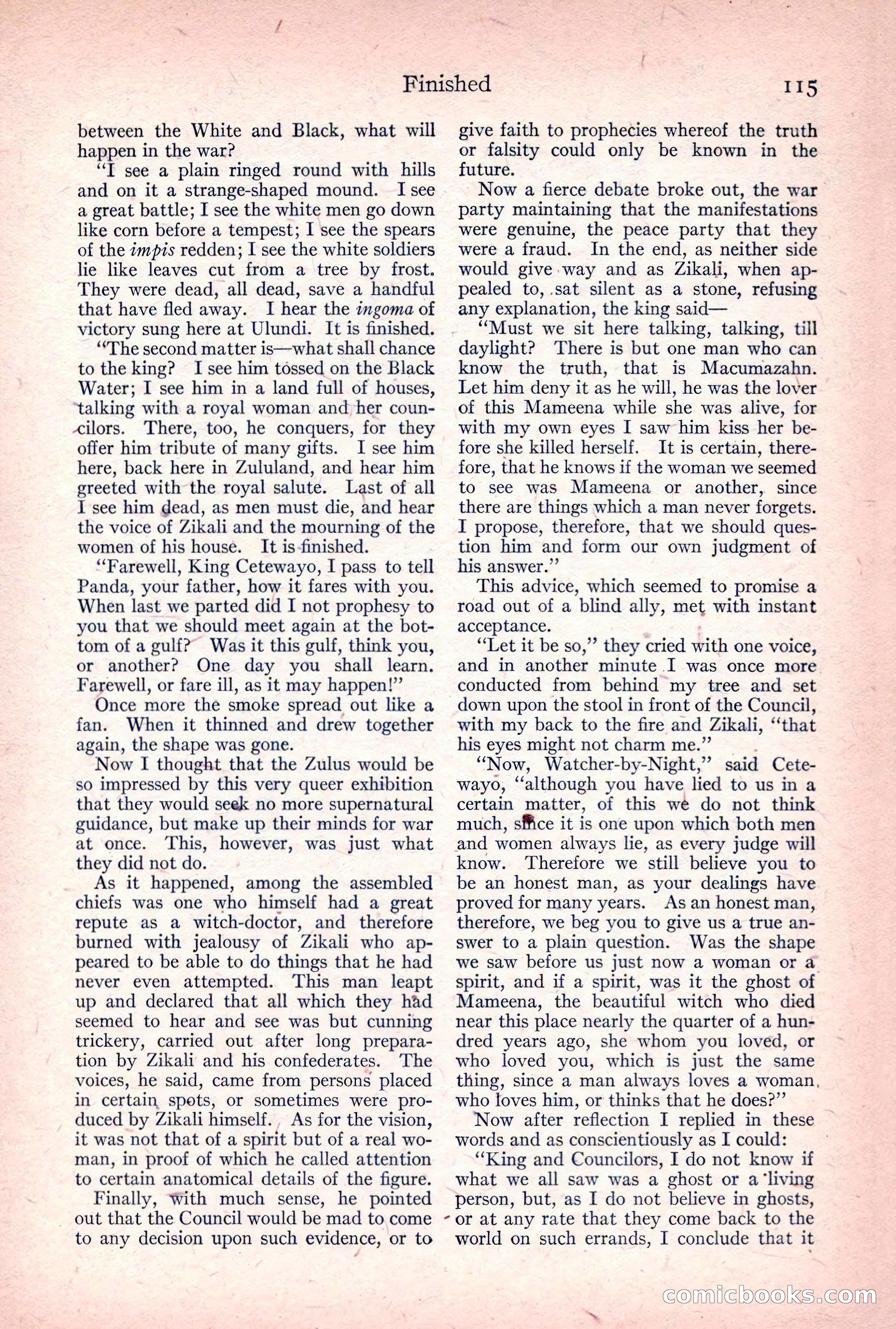 Adventure Magazine, April 1917 — page 117 of 196