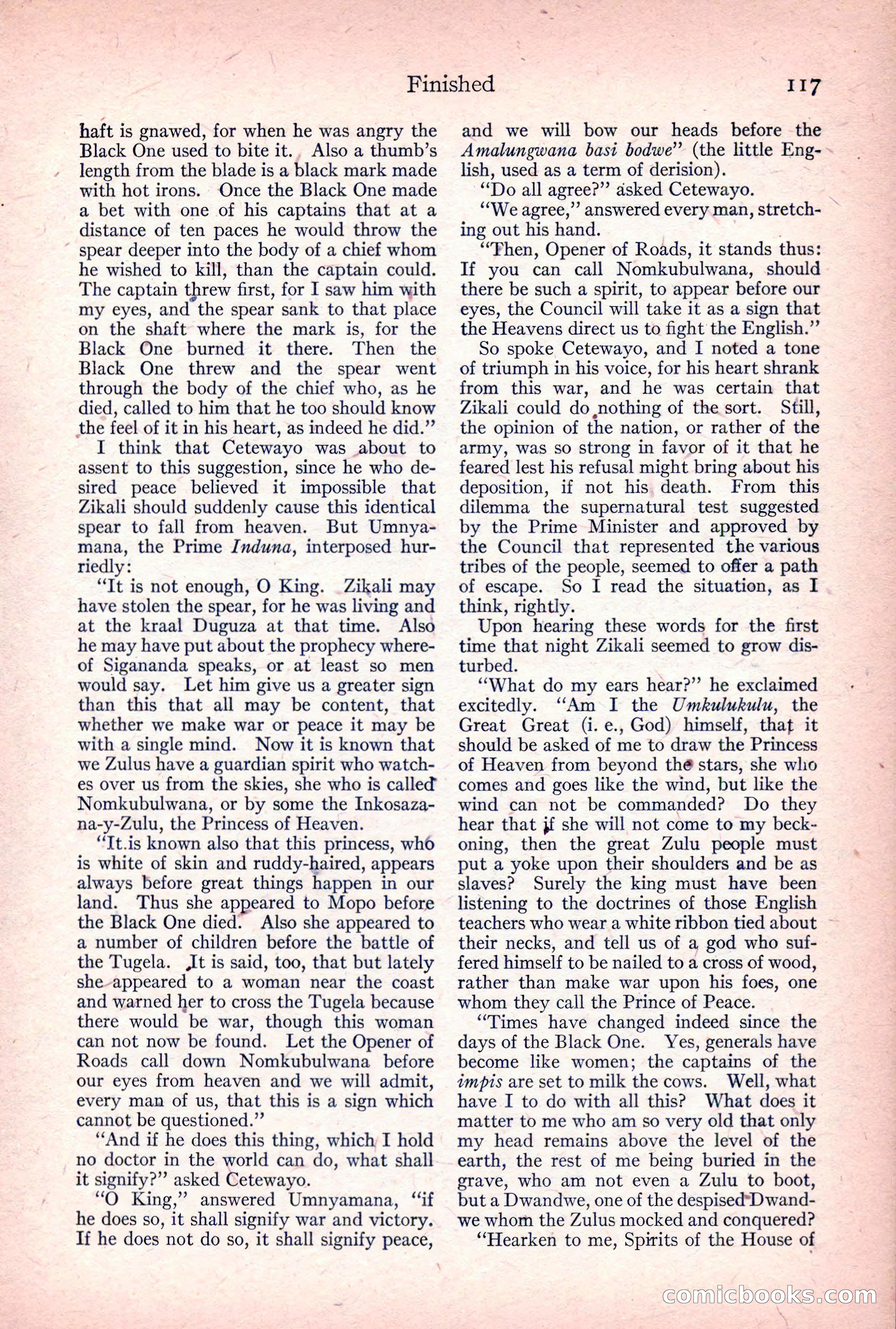 Adventure Magazine, April 1917 — page 119 of 196